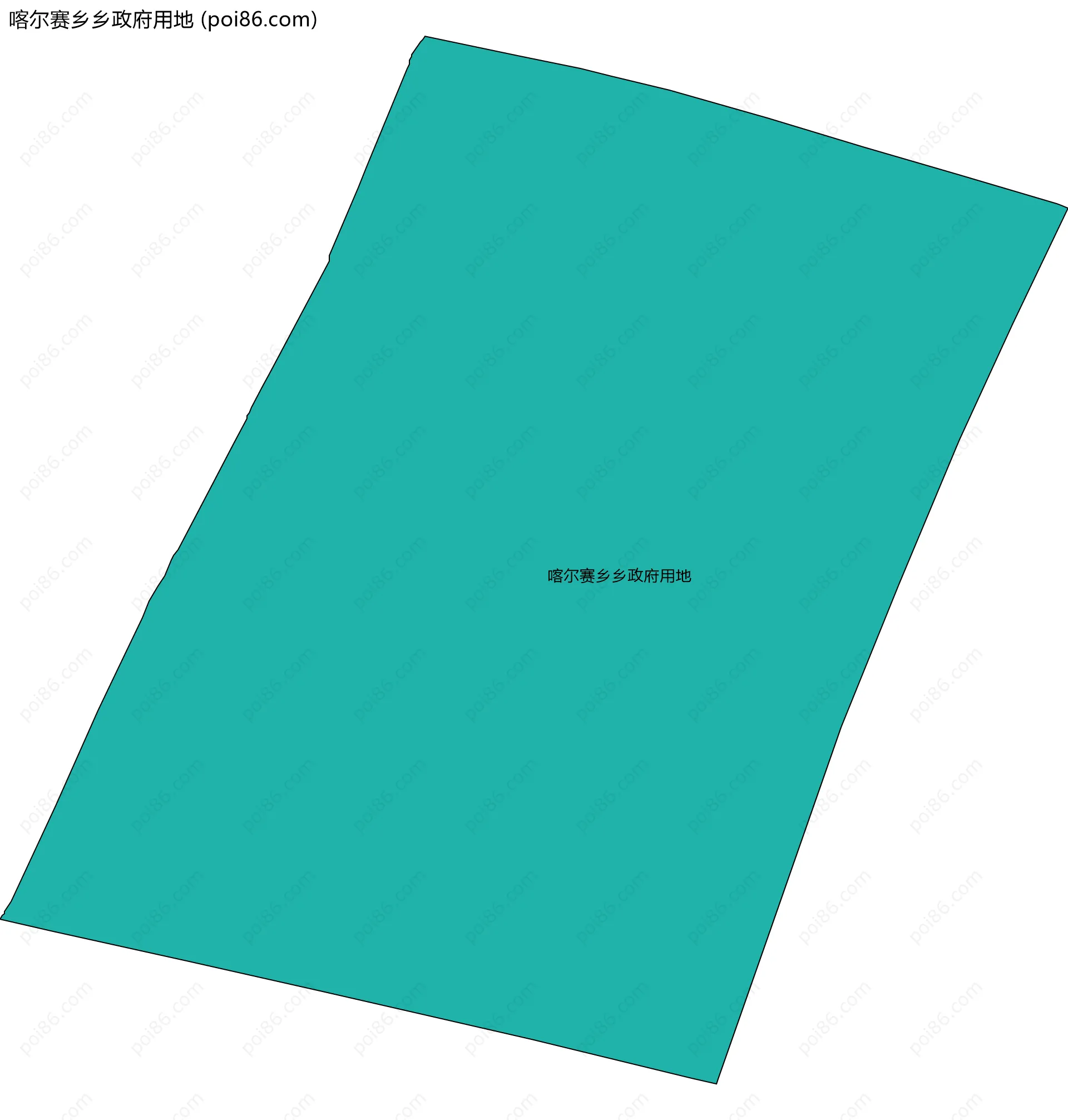 喀尔赛乡乡政府用地边界地图