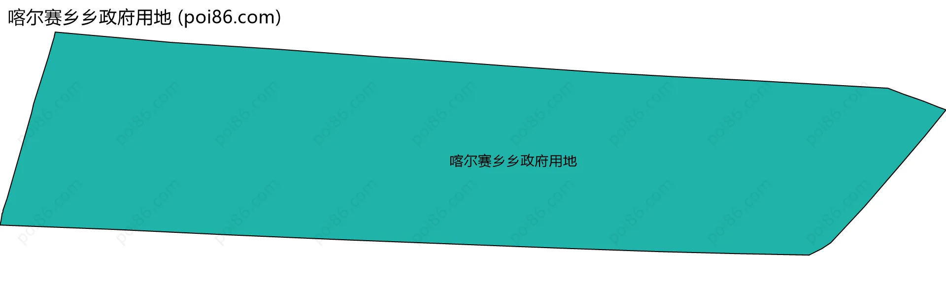 喀尔赛乡乡政府用地边界地图