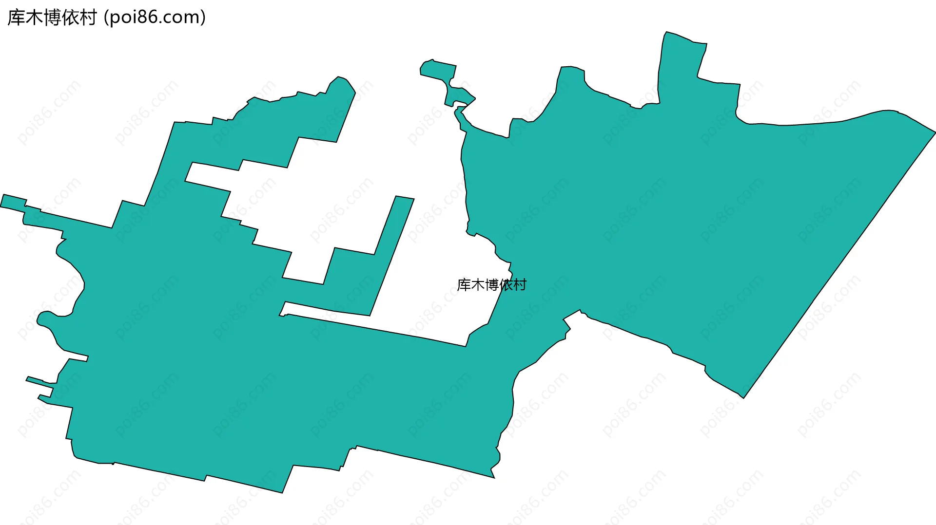 库木博依村边界地图