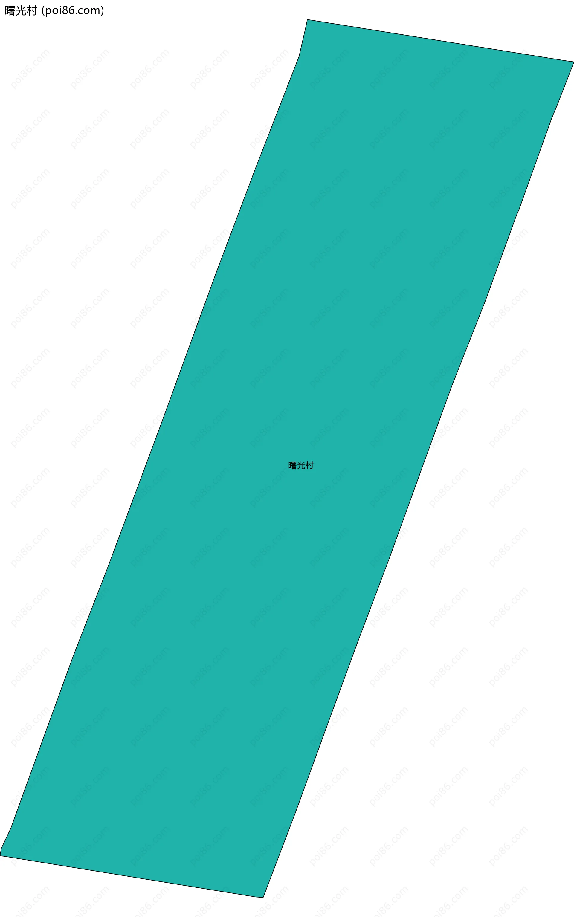 曙光村边界地图