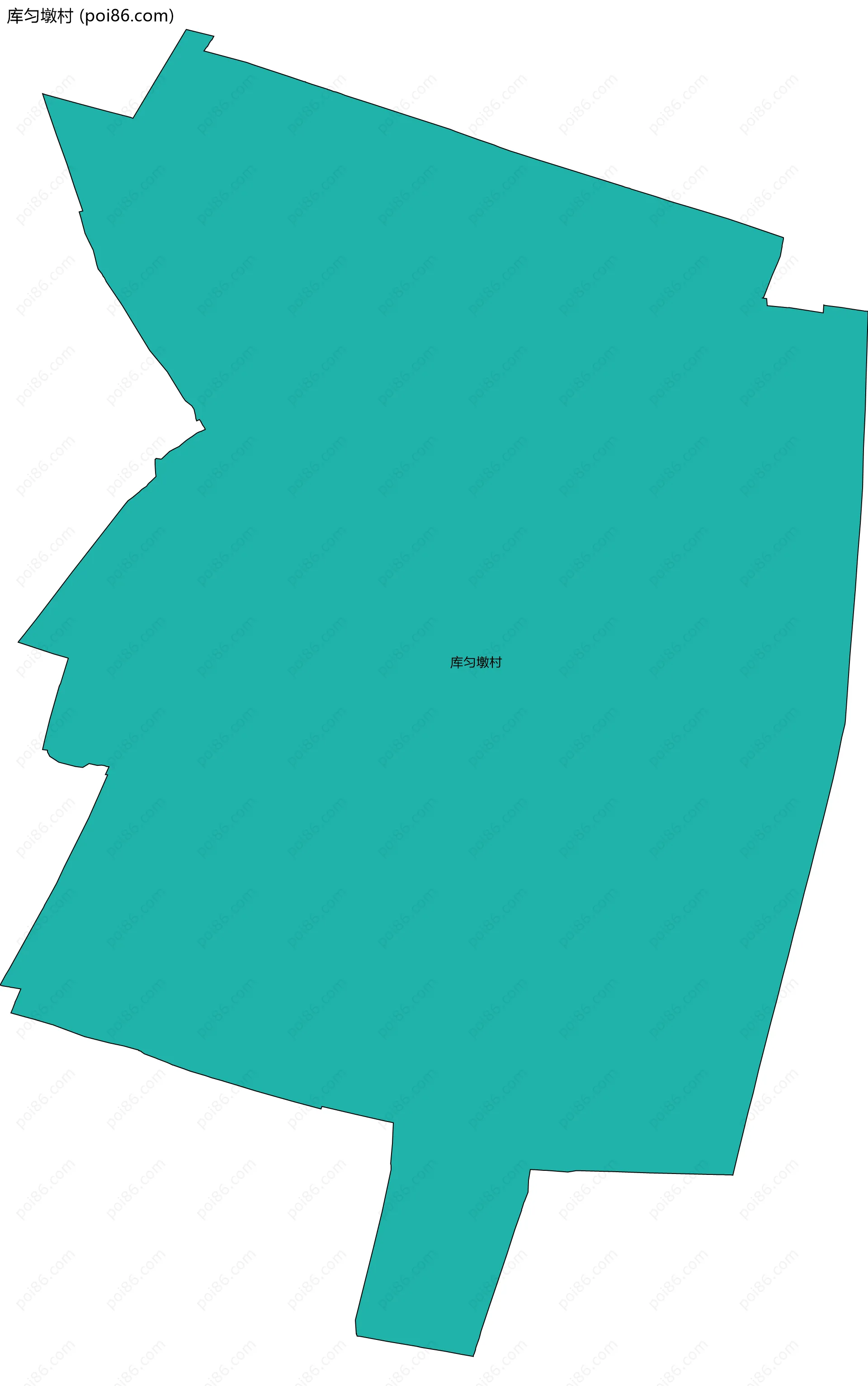 库匀墩村边界地图