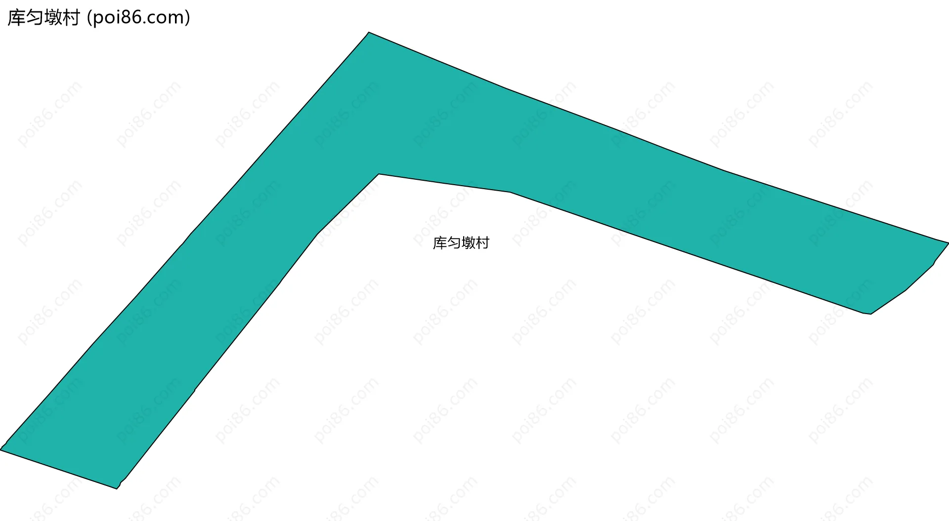 库匀墩村边界地图