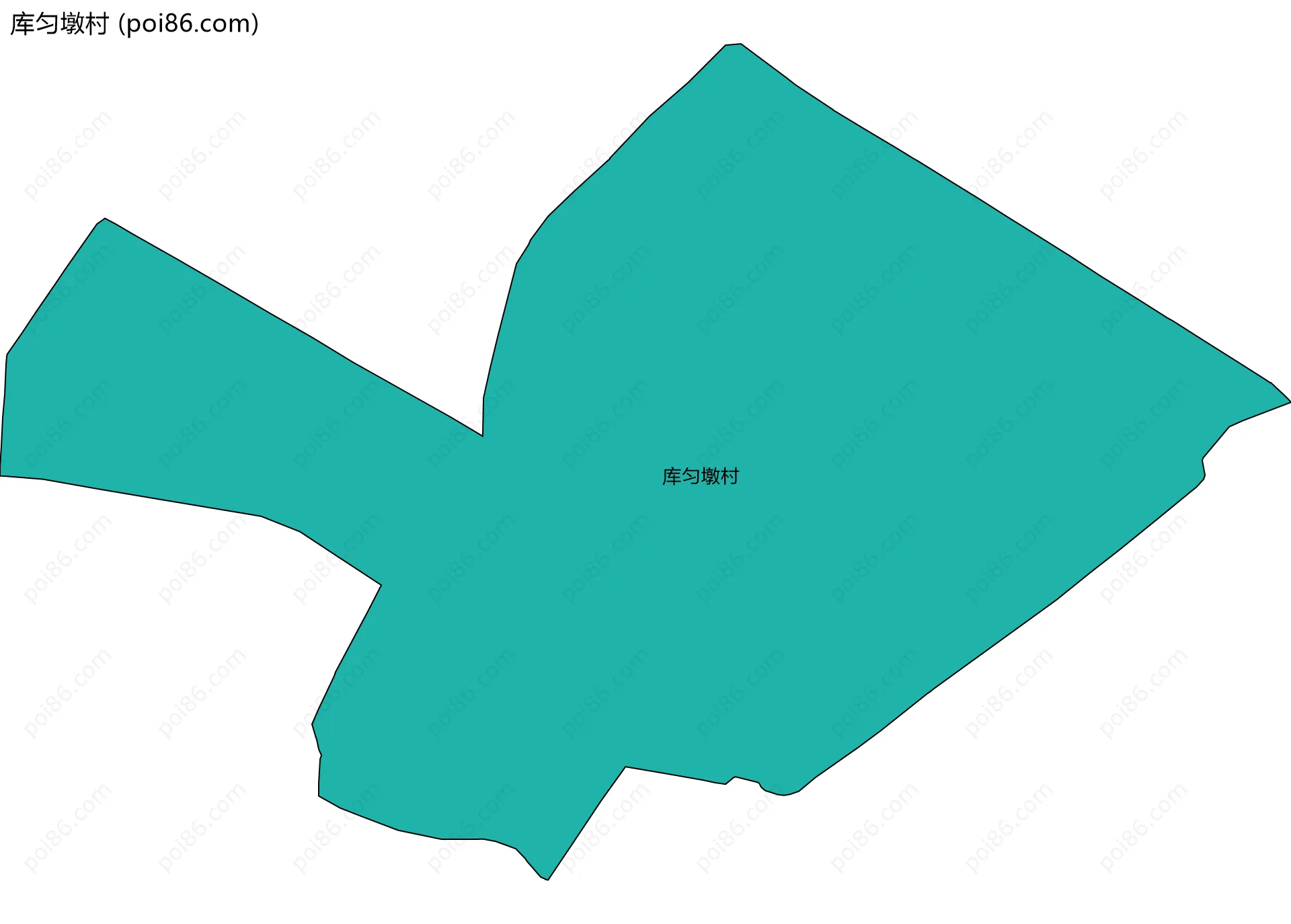 库匀墩村边界地图