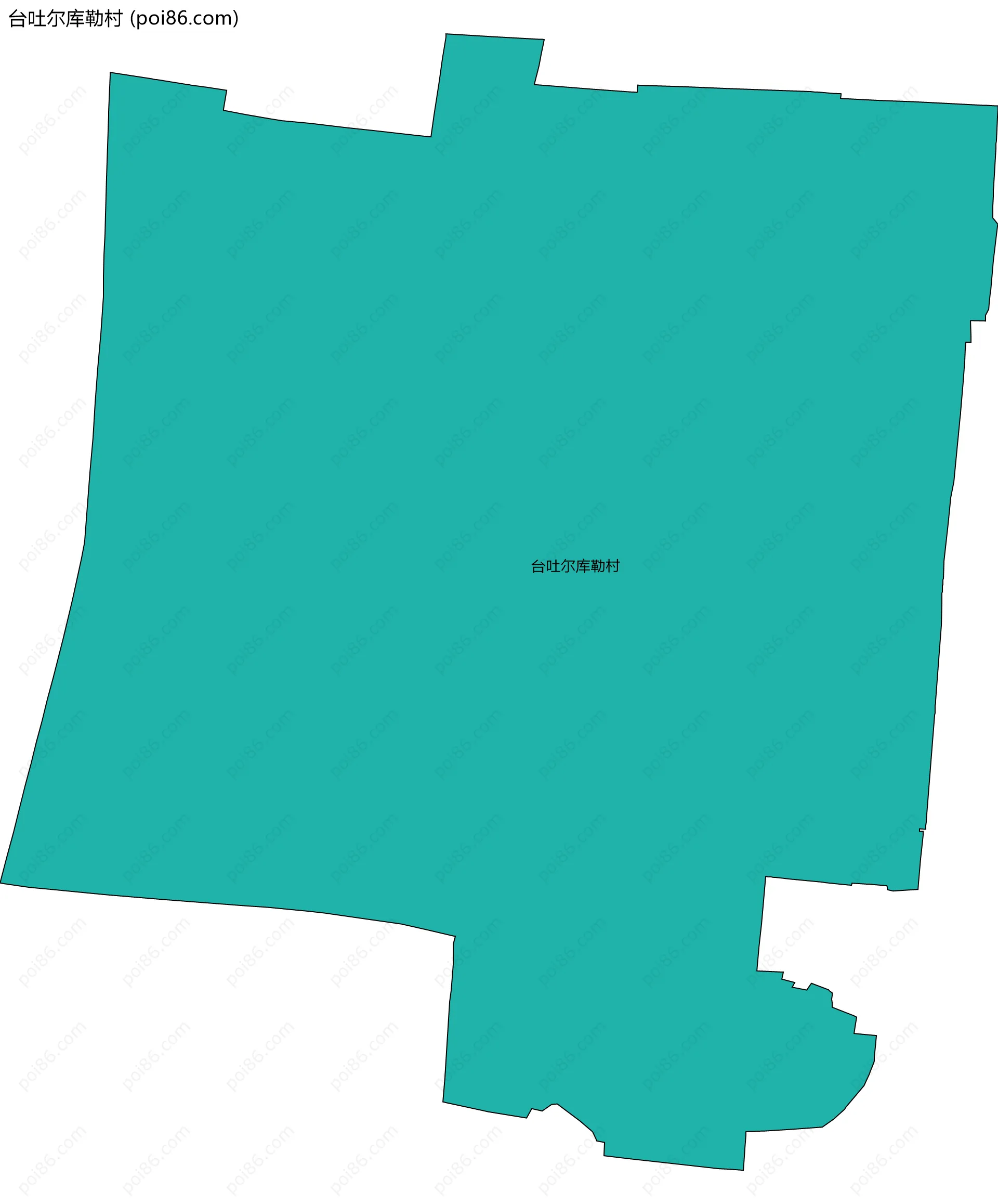 台吐尔库勒村边界地图