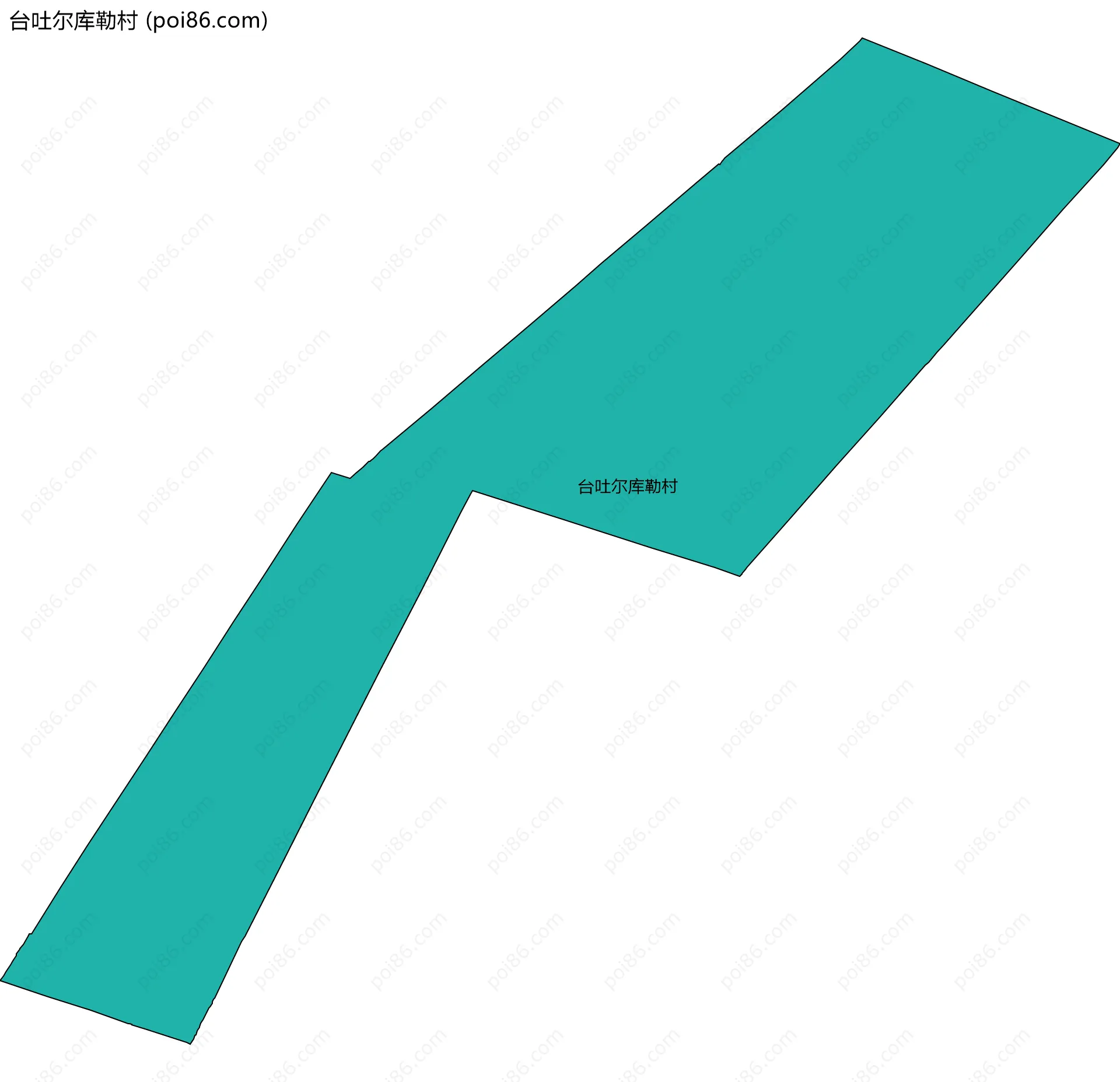 台吐尔库勒村边界地图
