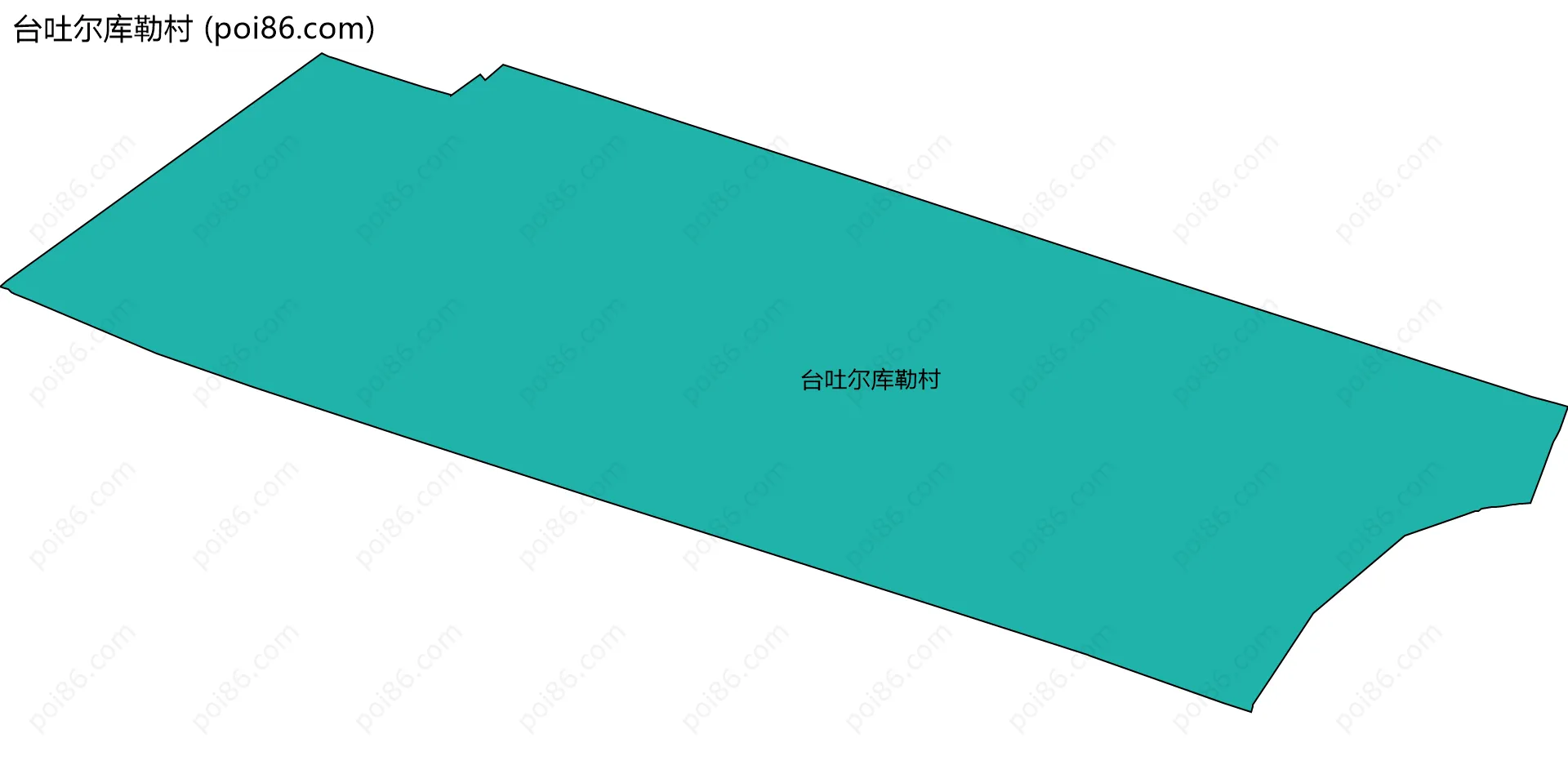 台吐尔库勒村边界地图