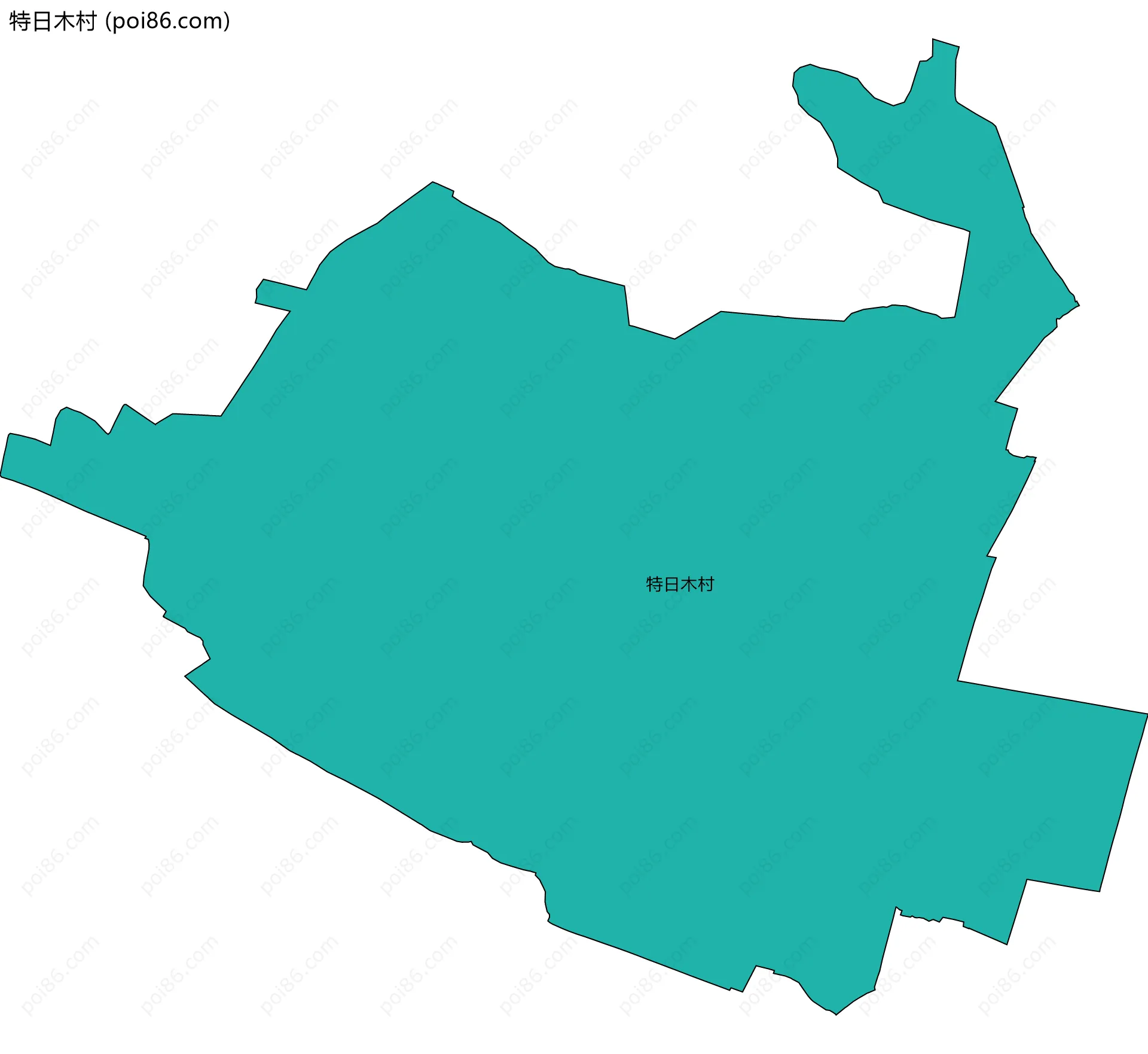 特日木村边界地图