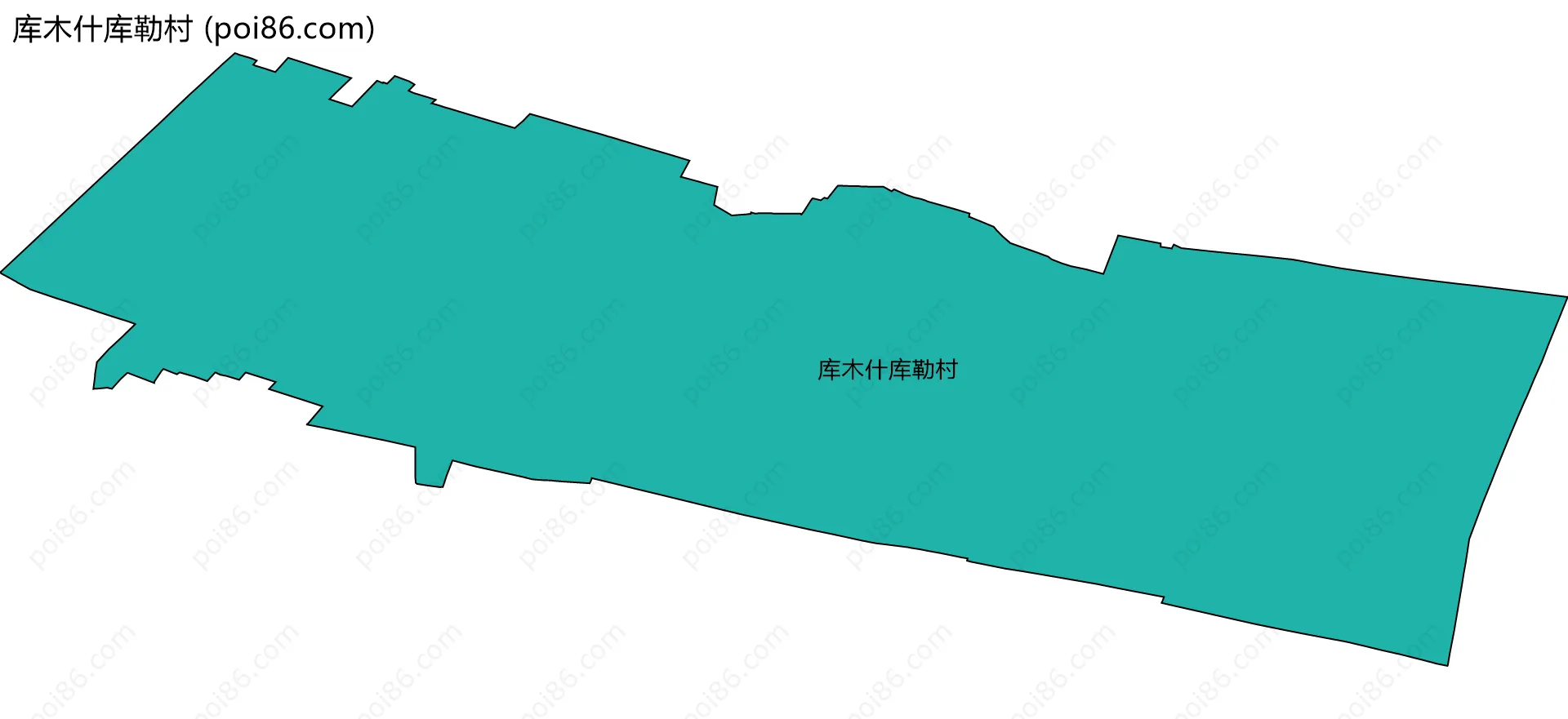 库木什库勒村边界地图