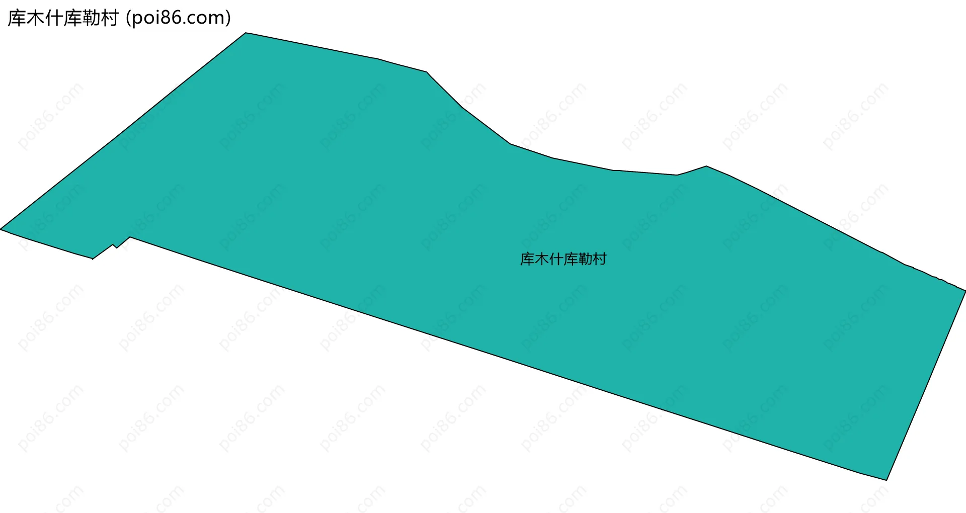 库木什库勒村边界地图