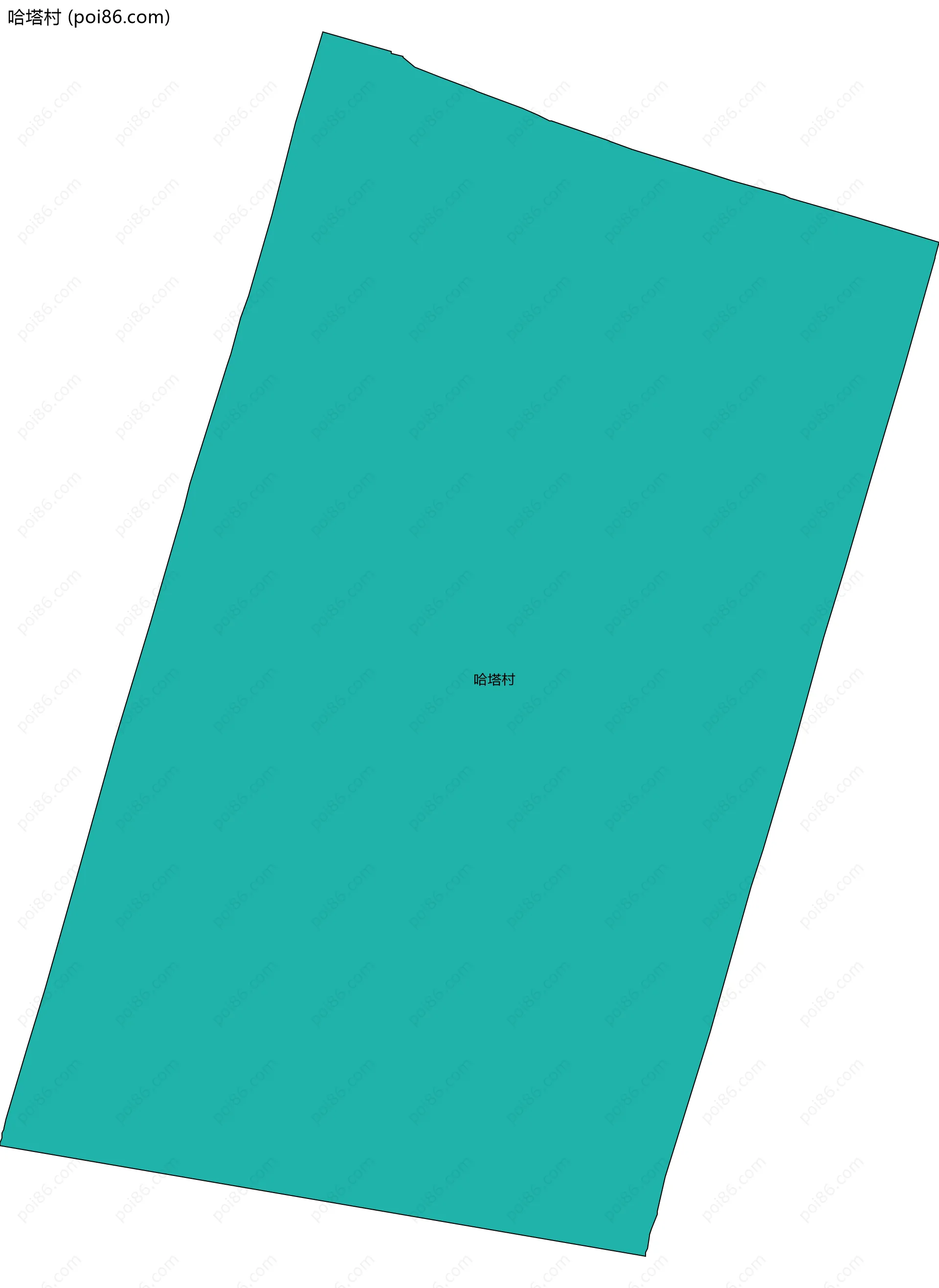 哈塔村边界地图