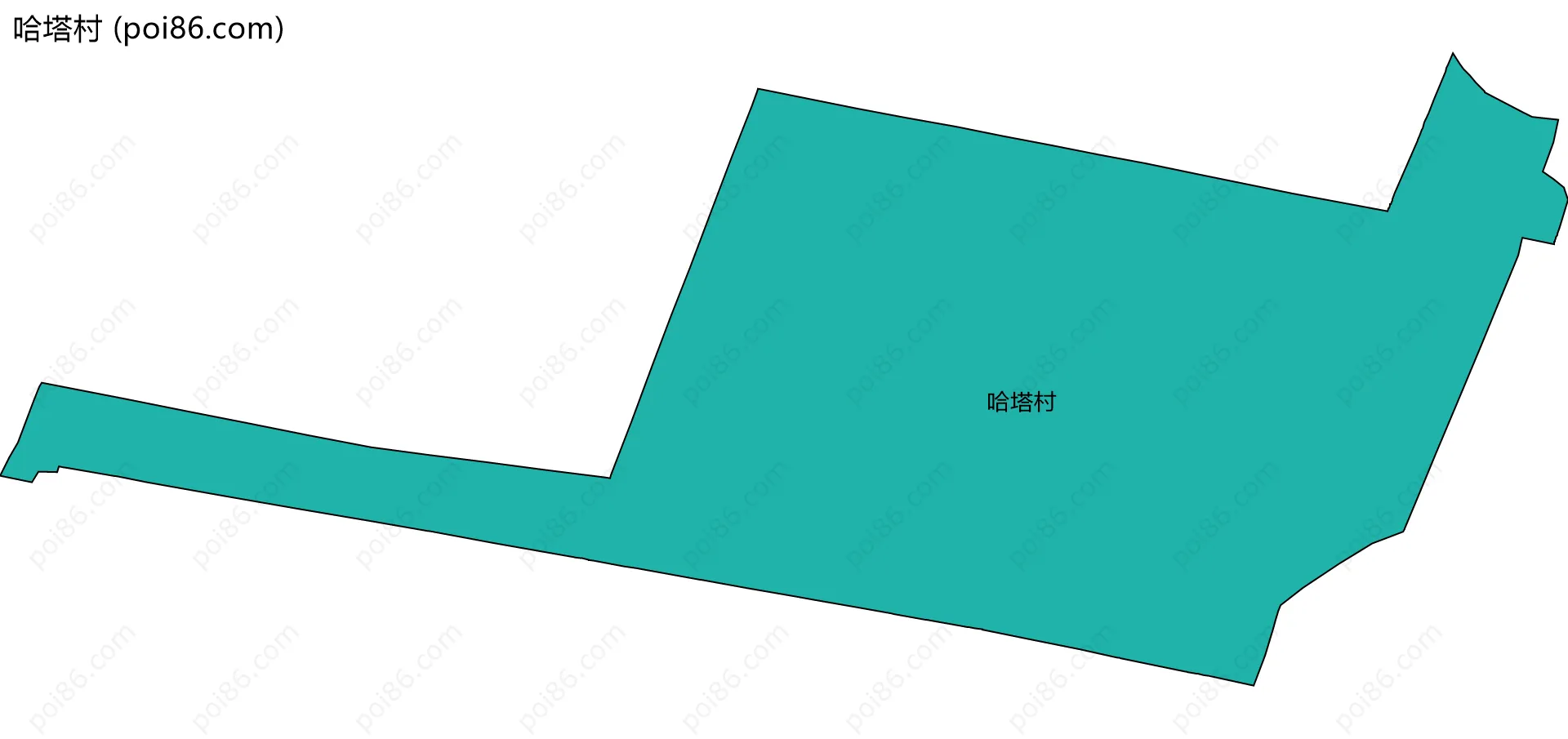 哈塔村边界地图