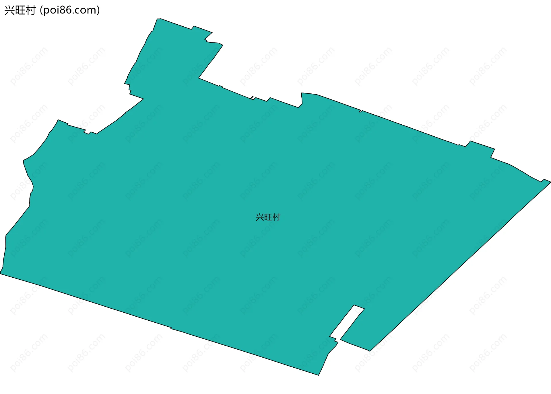 兴旺村边界地图