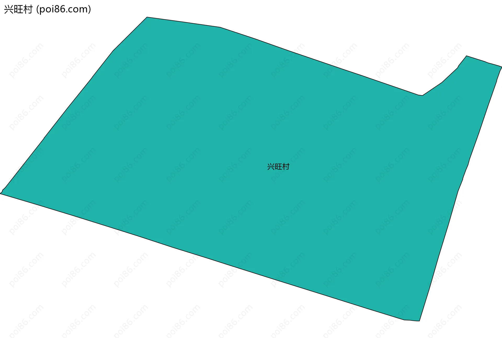 兴旺村边界地图