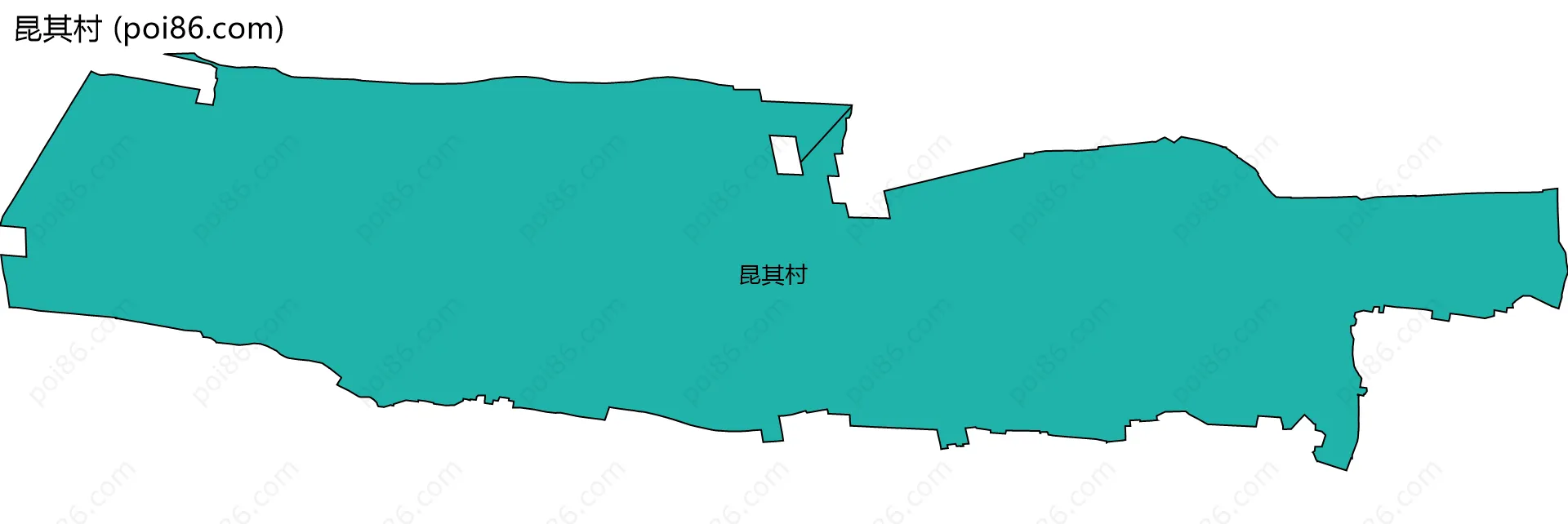 昆其村边界地图