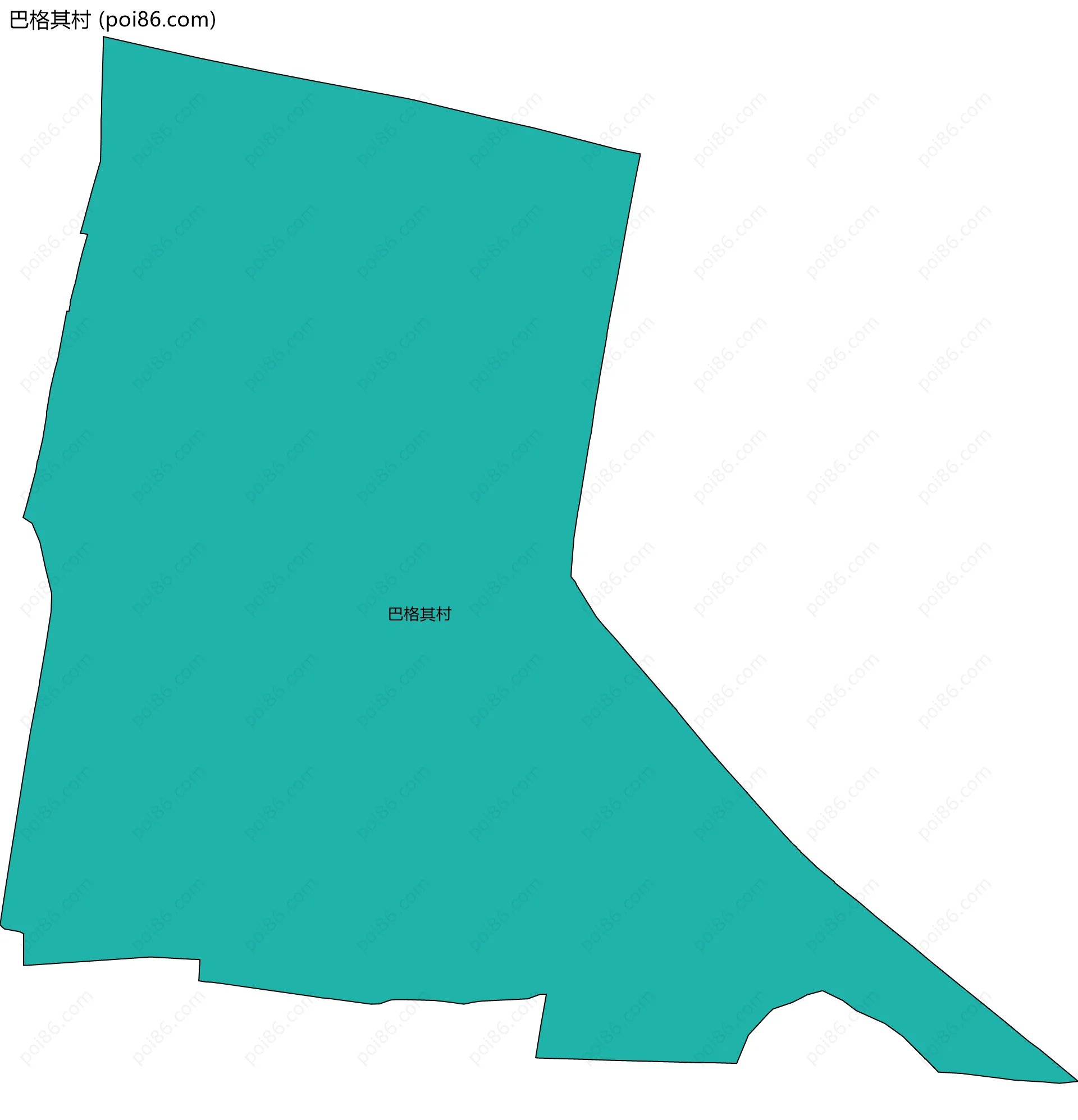 巴格其村边界地图