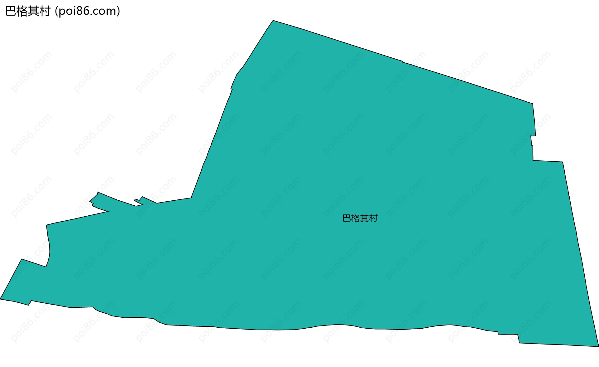 巴格其村边界地图