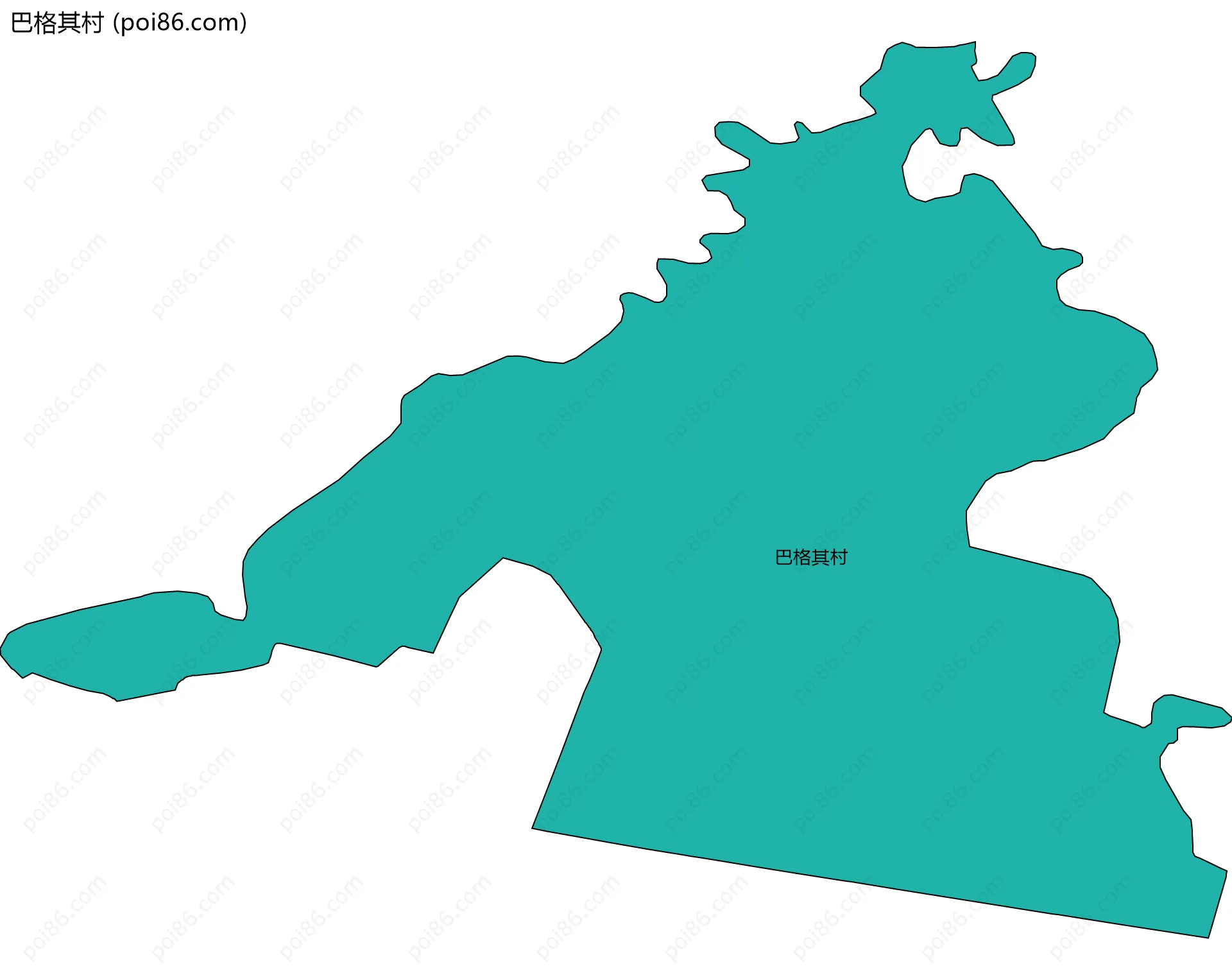 巴格其村边界地图