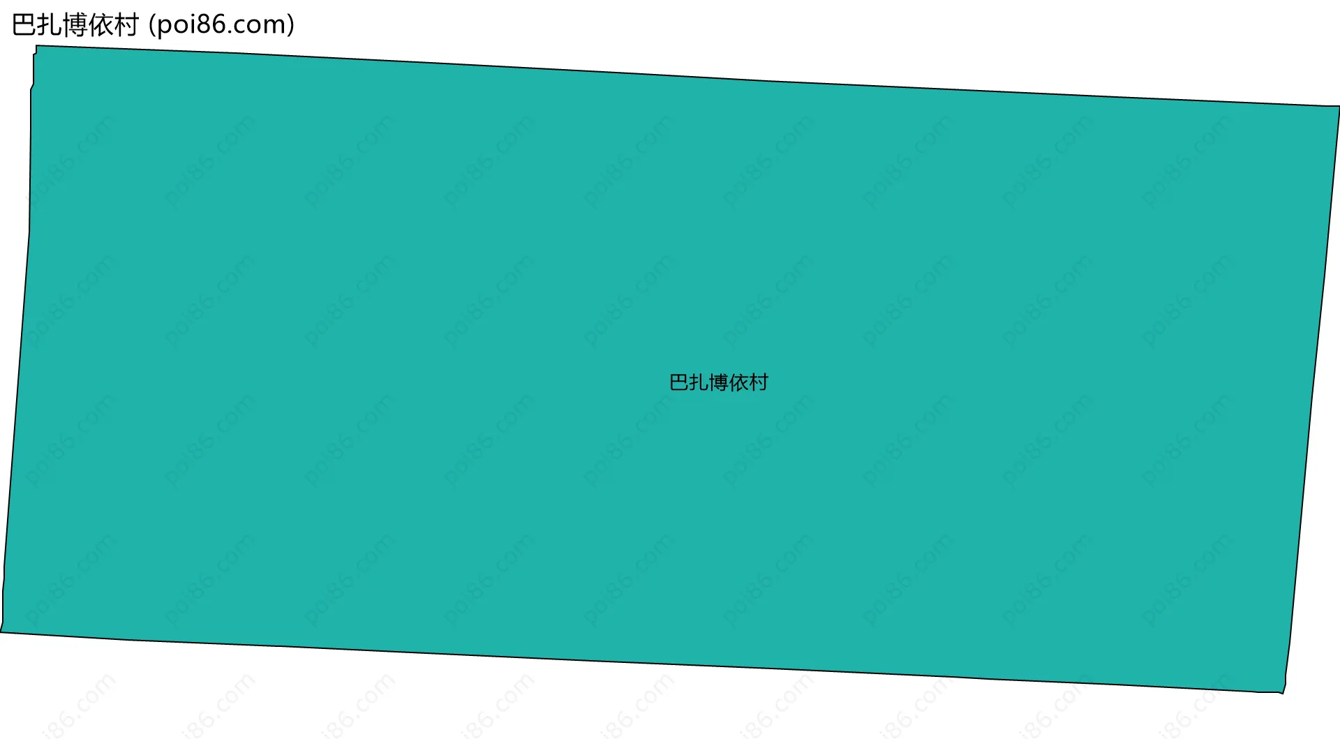 巴扎博依村边界地图