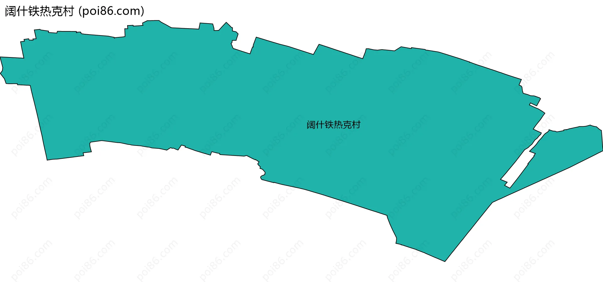 阔什铁热克村边界地图
