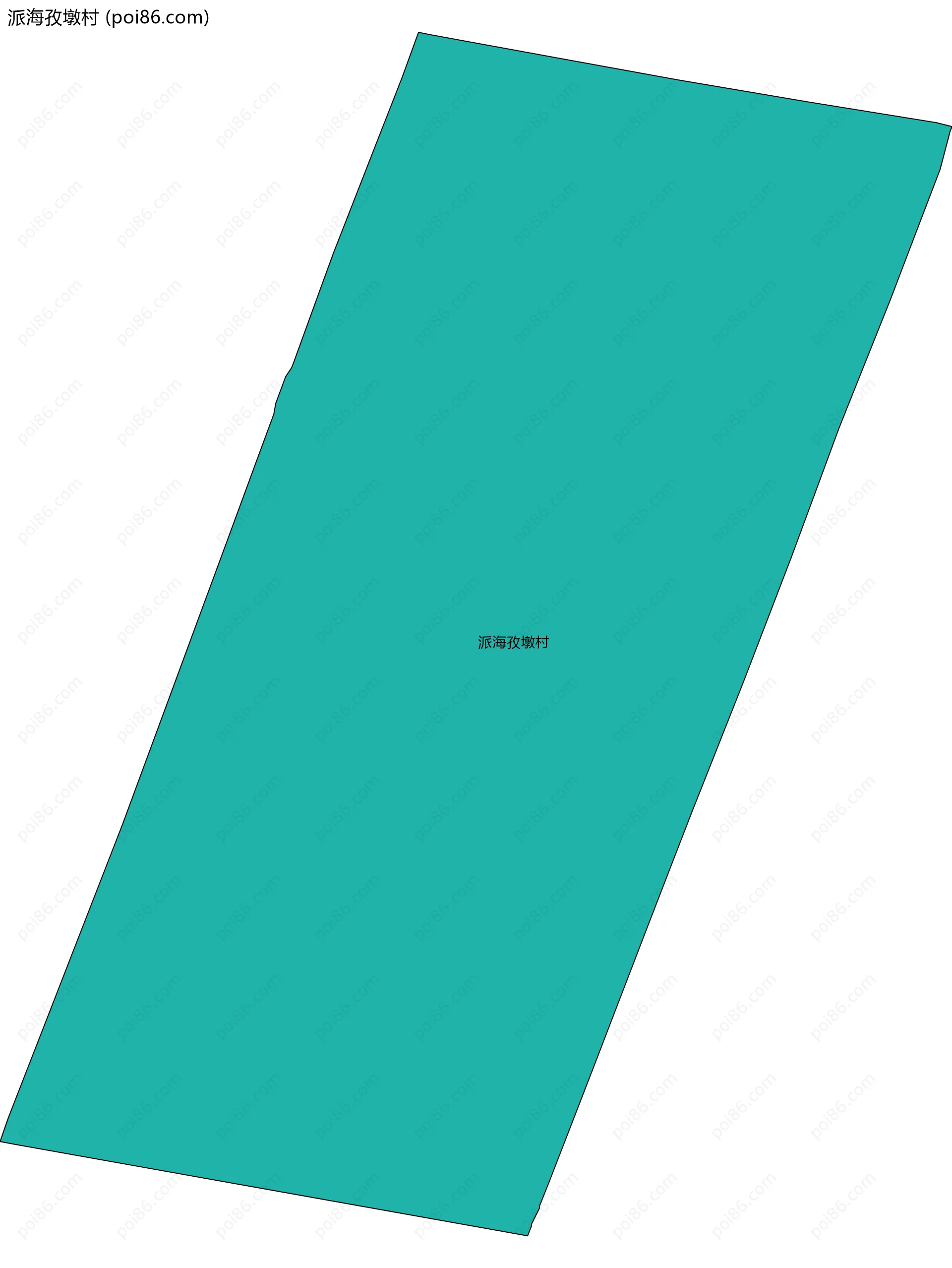 派海孜墩村边界地图