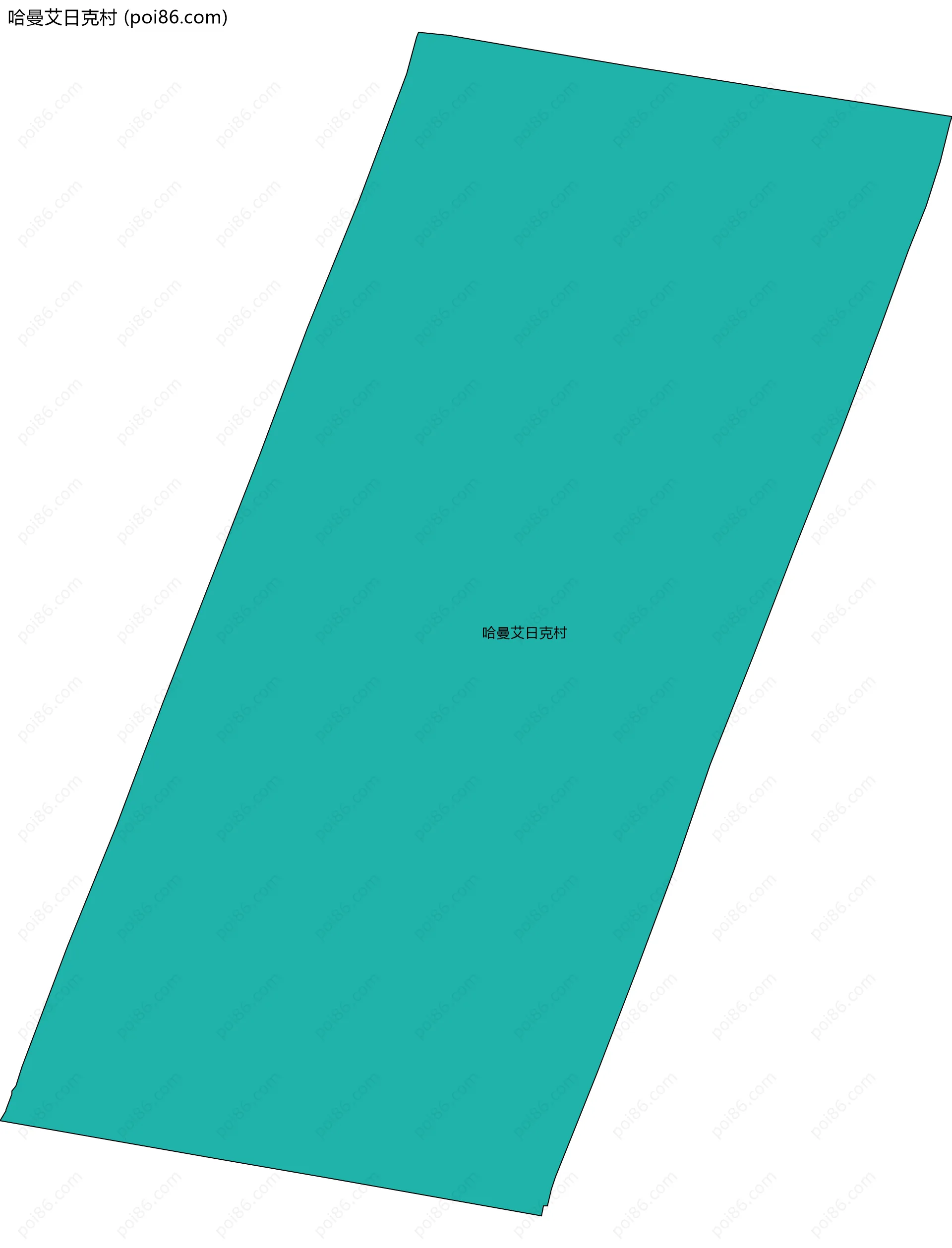 哈曼艾日克村边界地图