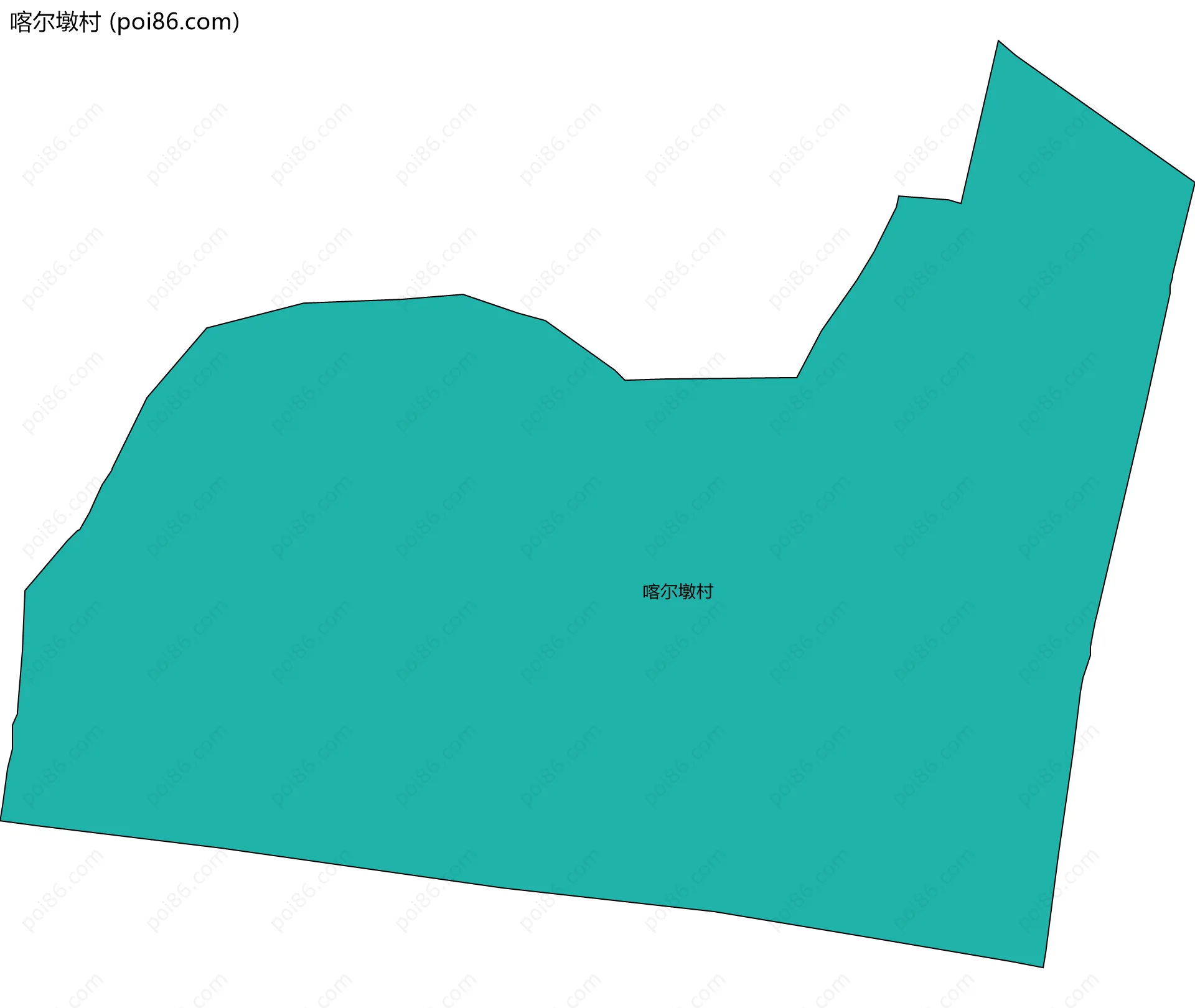 喀尔墩村边界地图