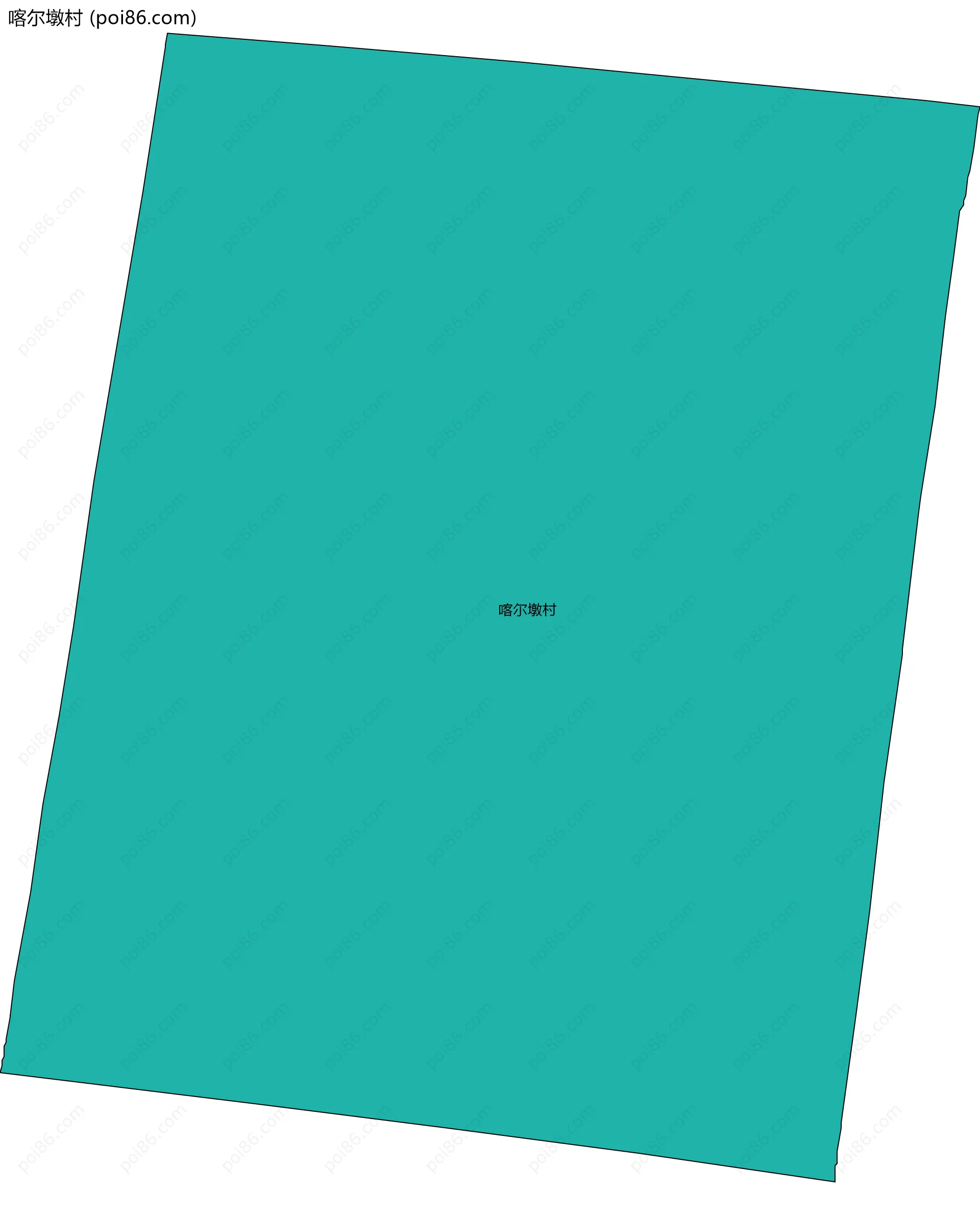 喀尔墩村边界地图