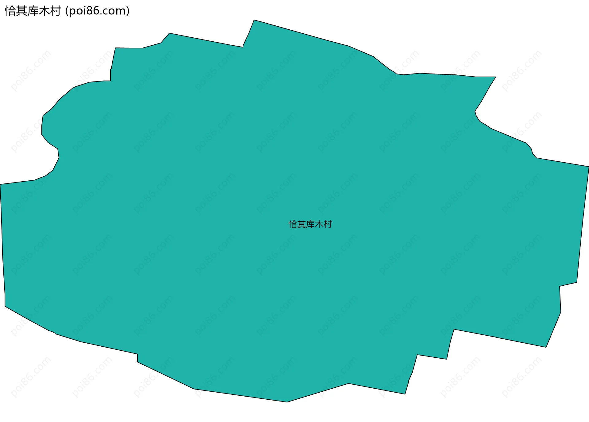 恰其库木村边界地图
