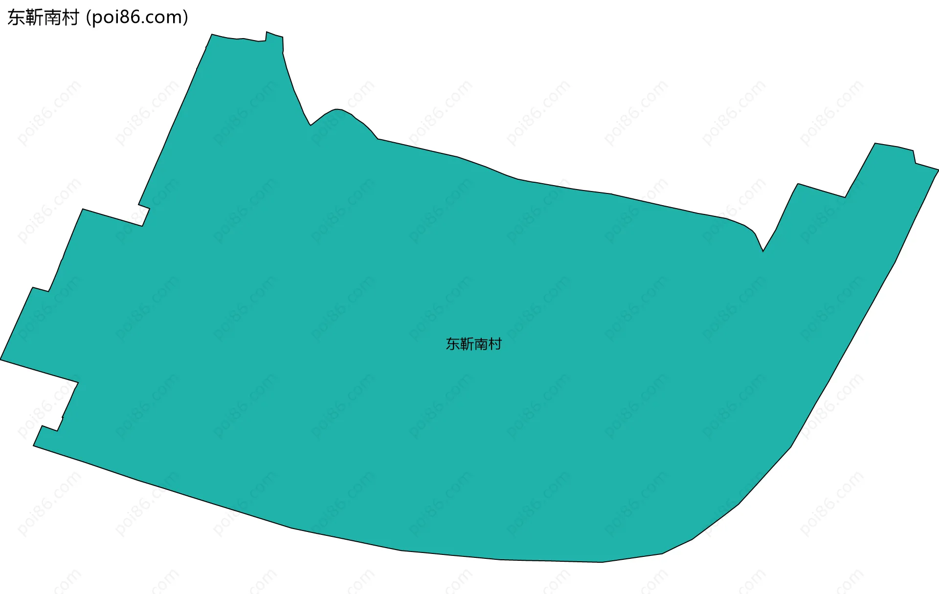 东靳南村边界地图