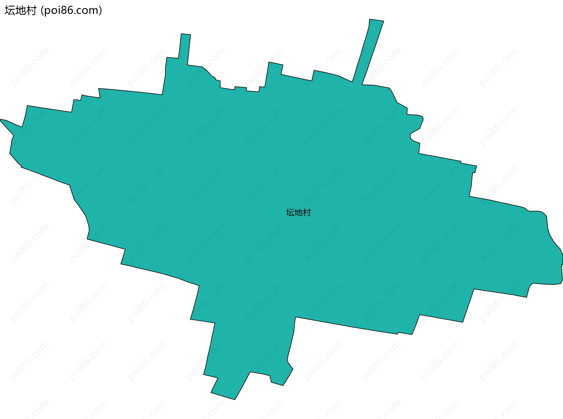 坛地村边界地图