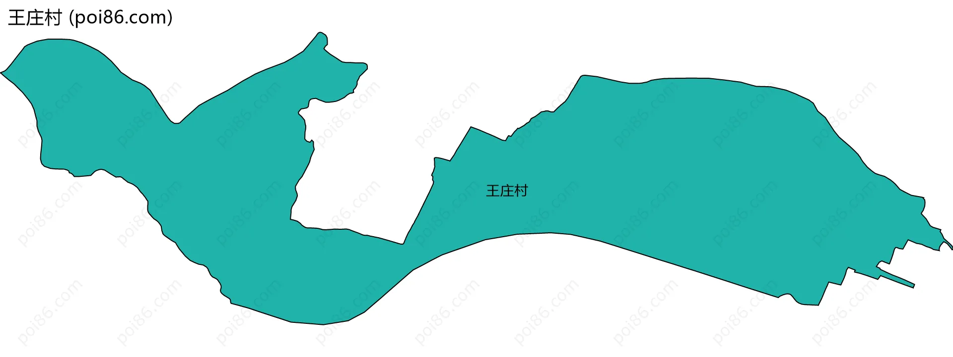 王庄村边界地图