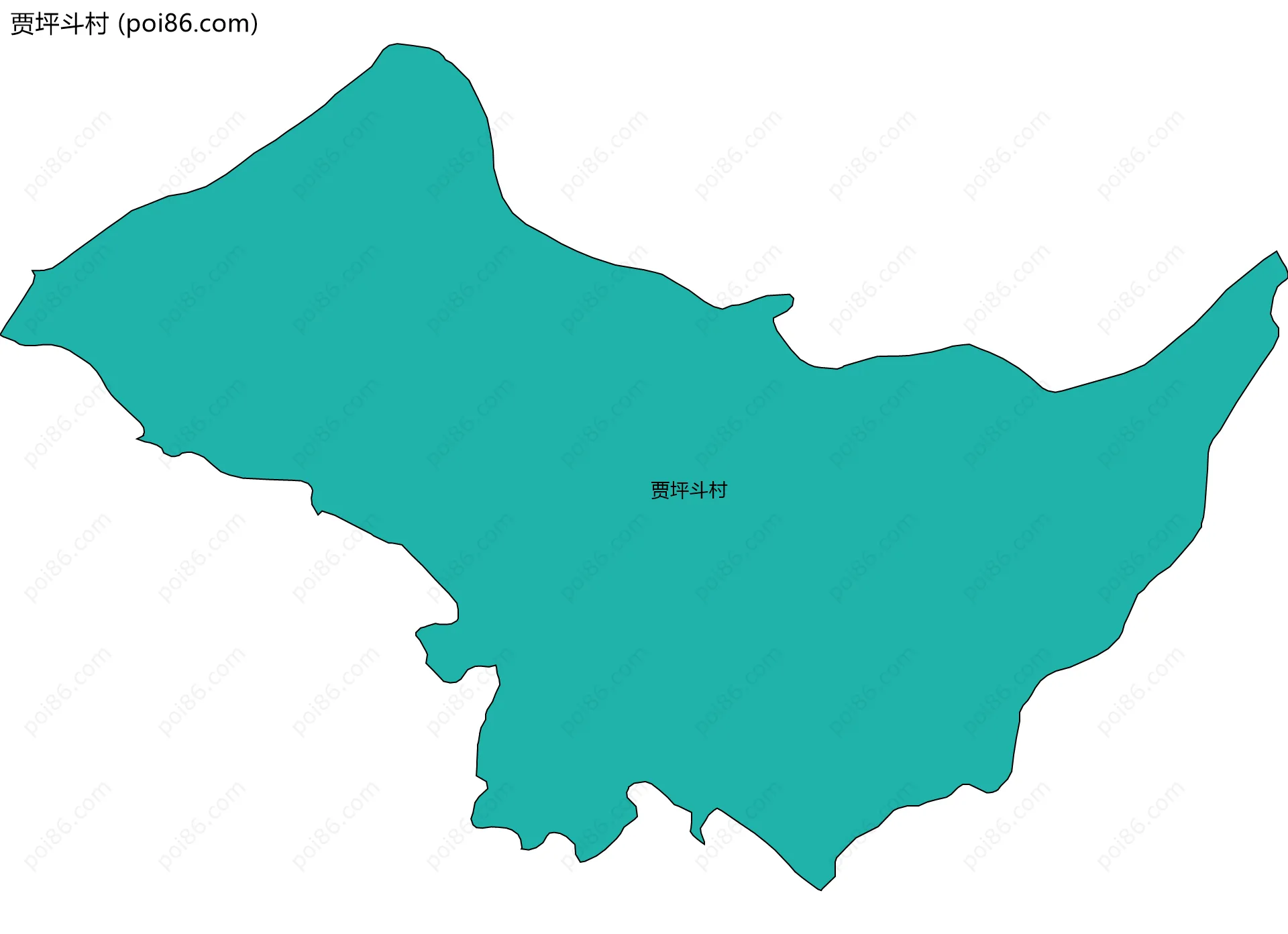 贾坪斗村边界地图