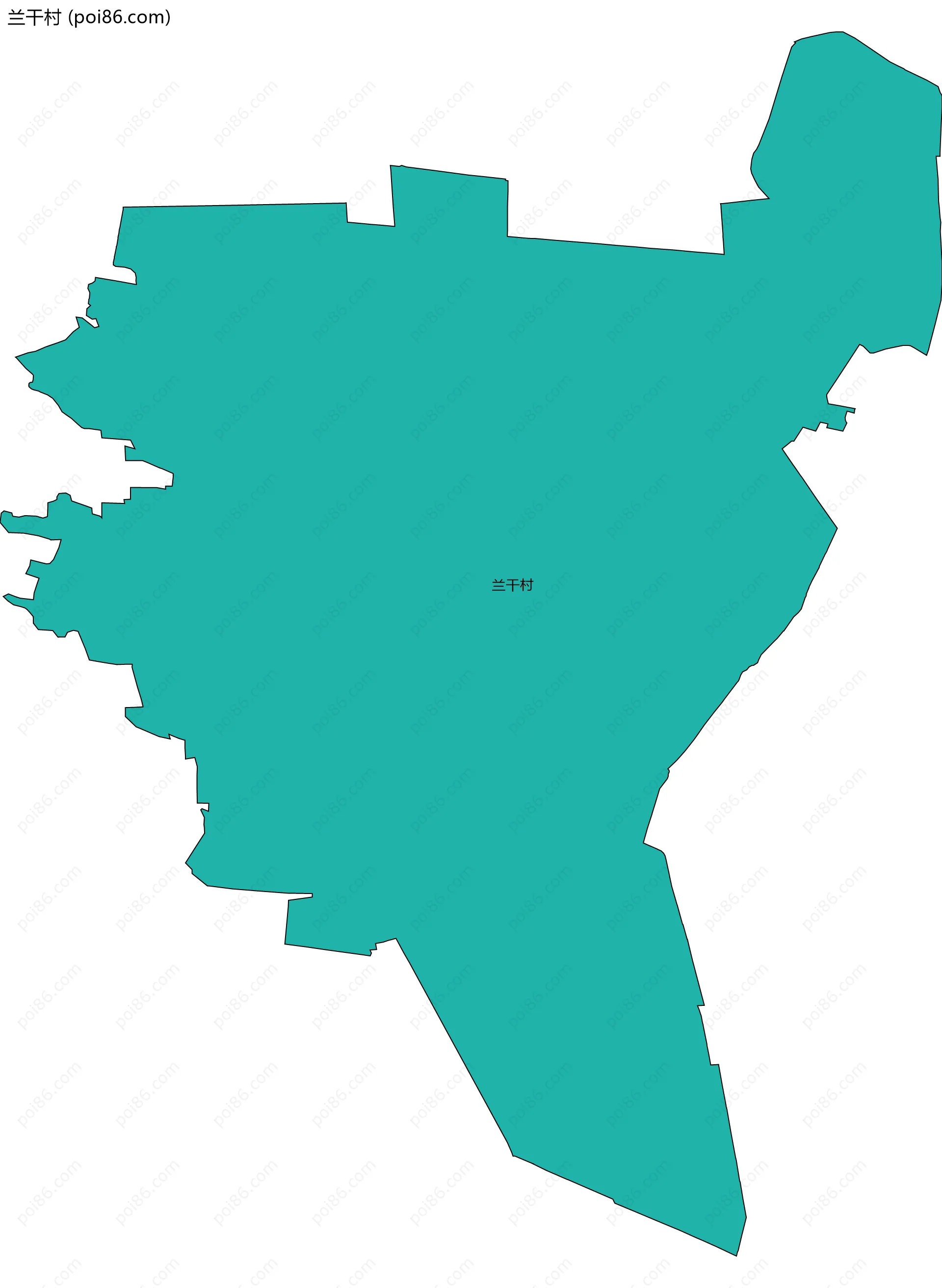 兰干村边界地图