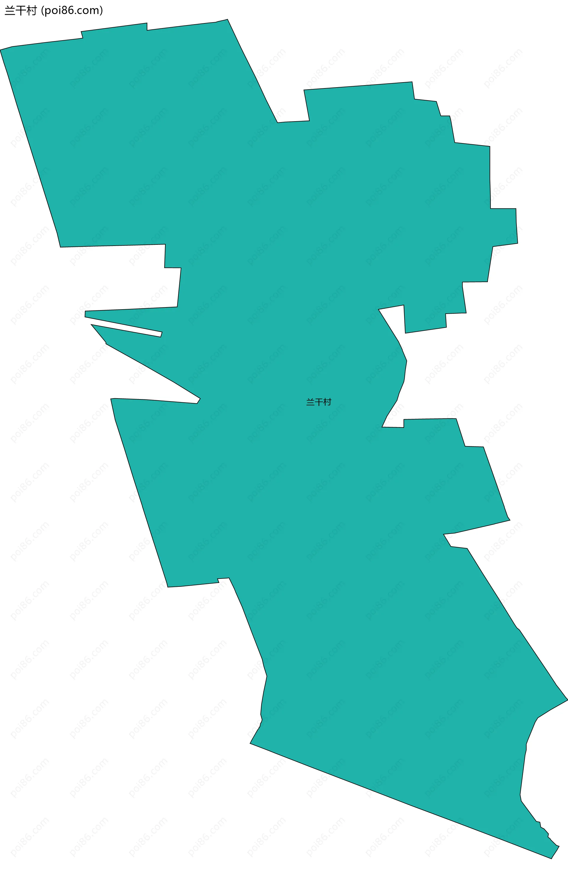 兰干村边界地图