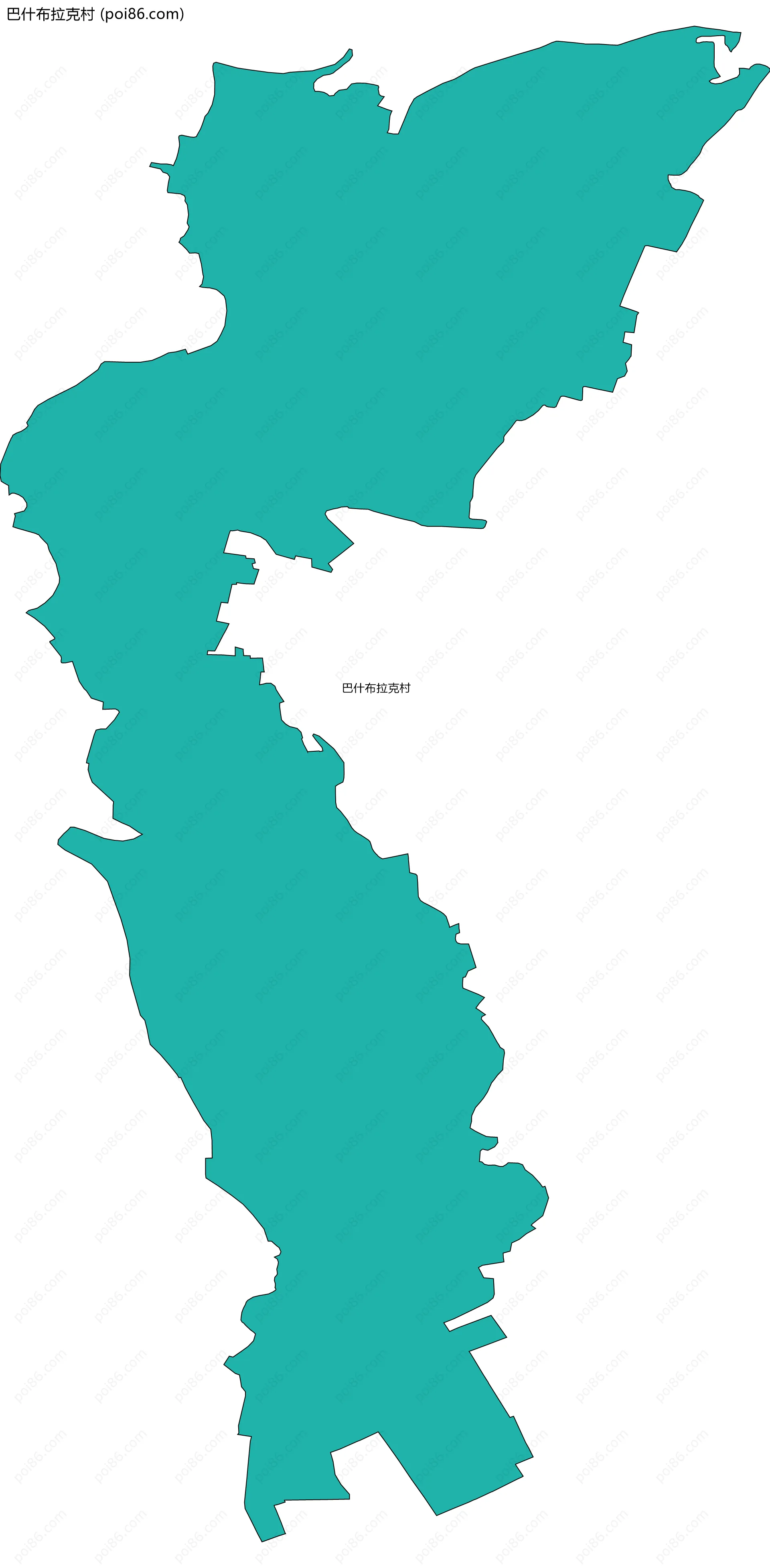 巴什布拉克村边界地图