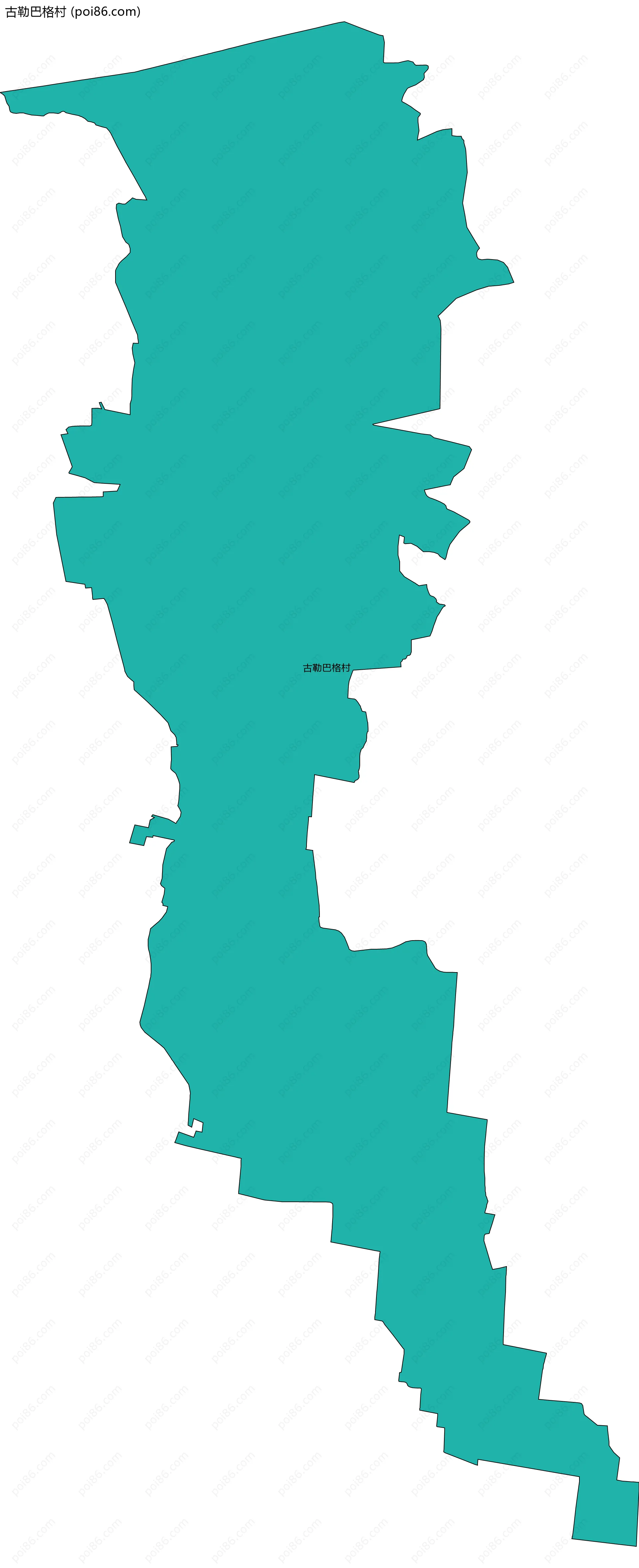 古勒巴格村边界地图