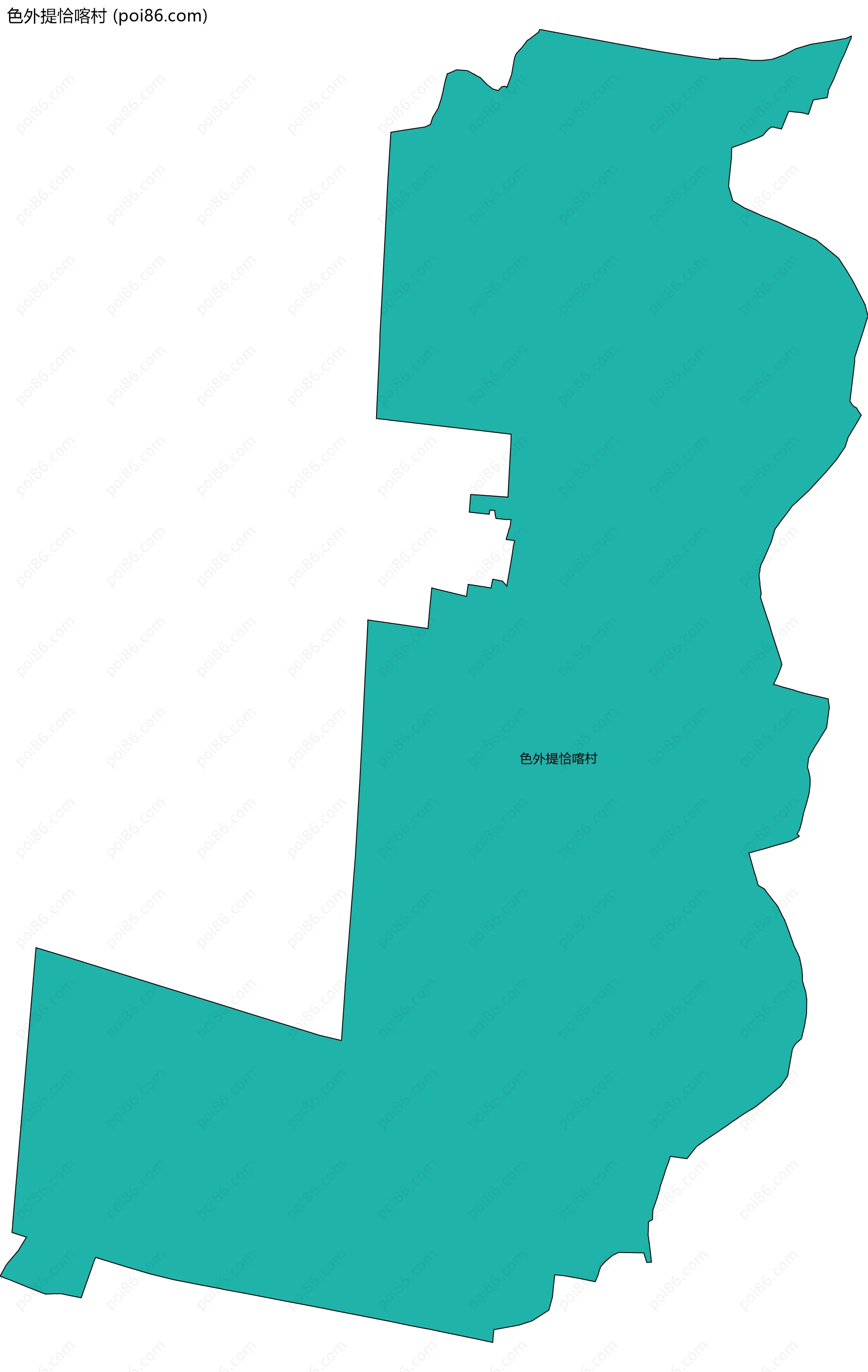 色外提恰喀村边界地图