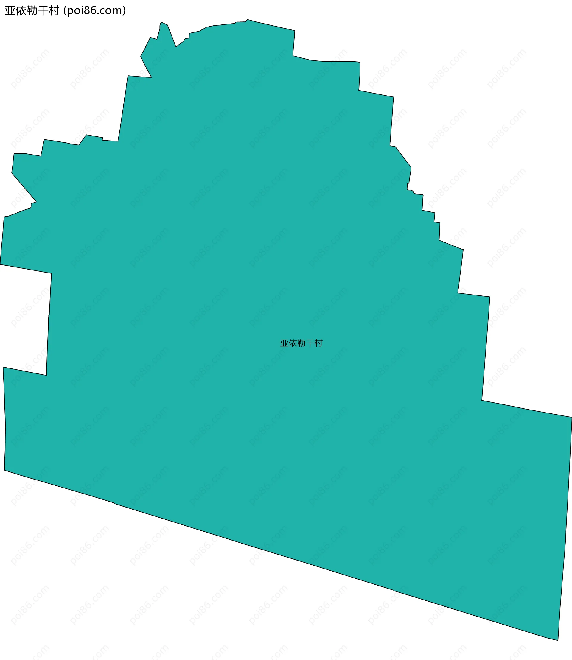 亚依勒干村边界地图