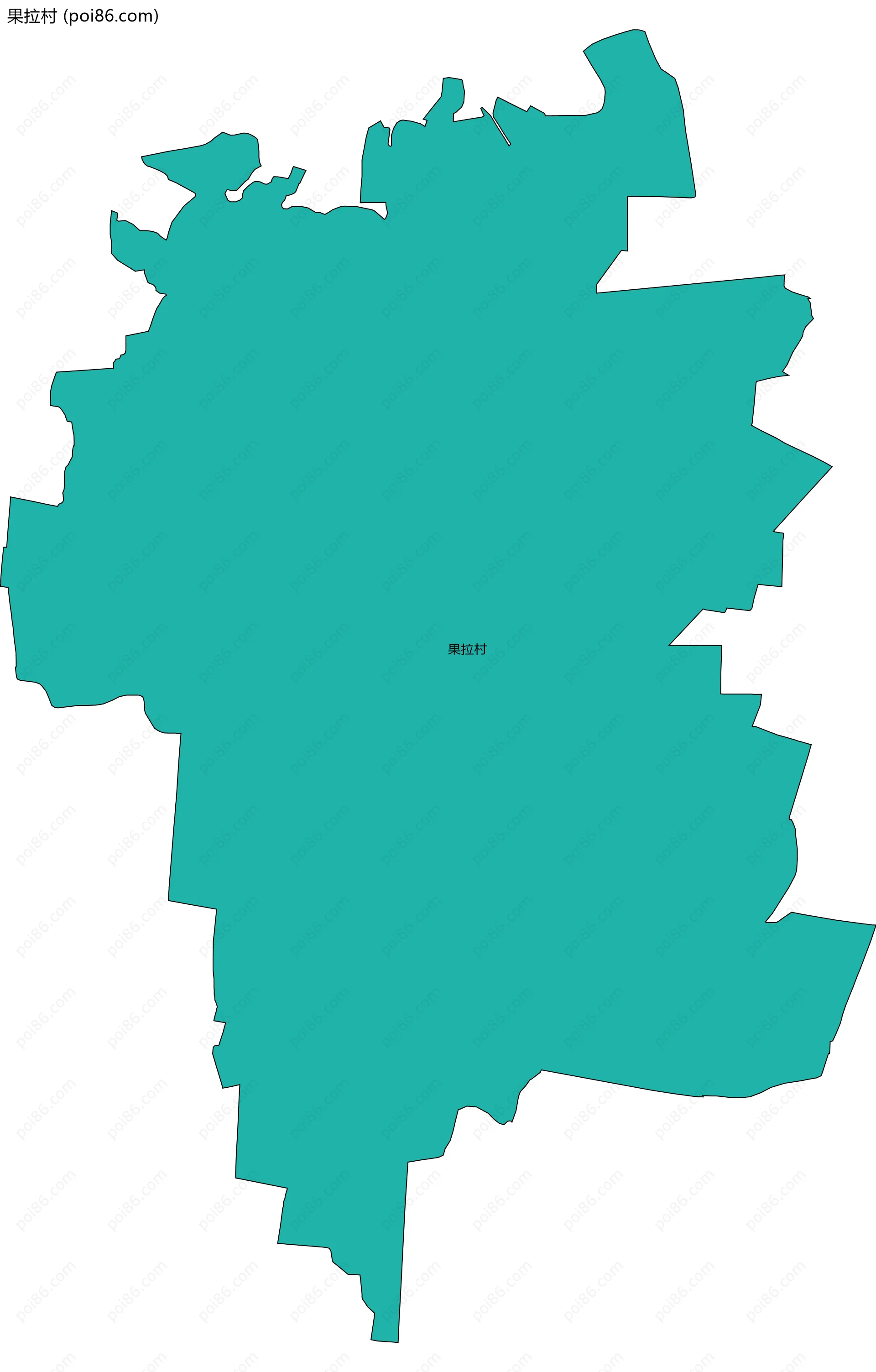 果拉村边界地图