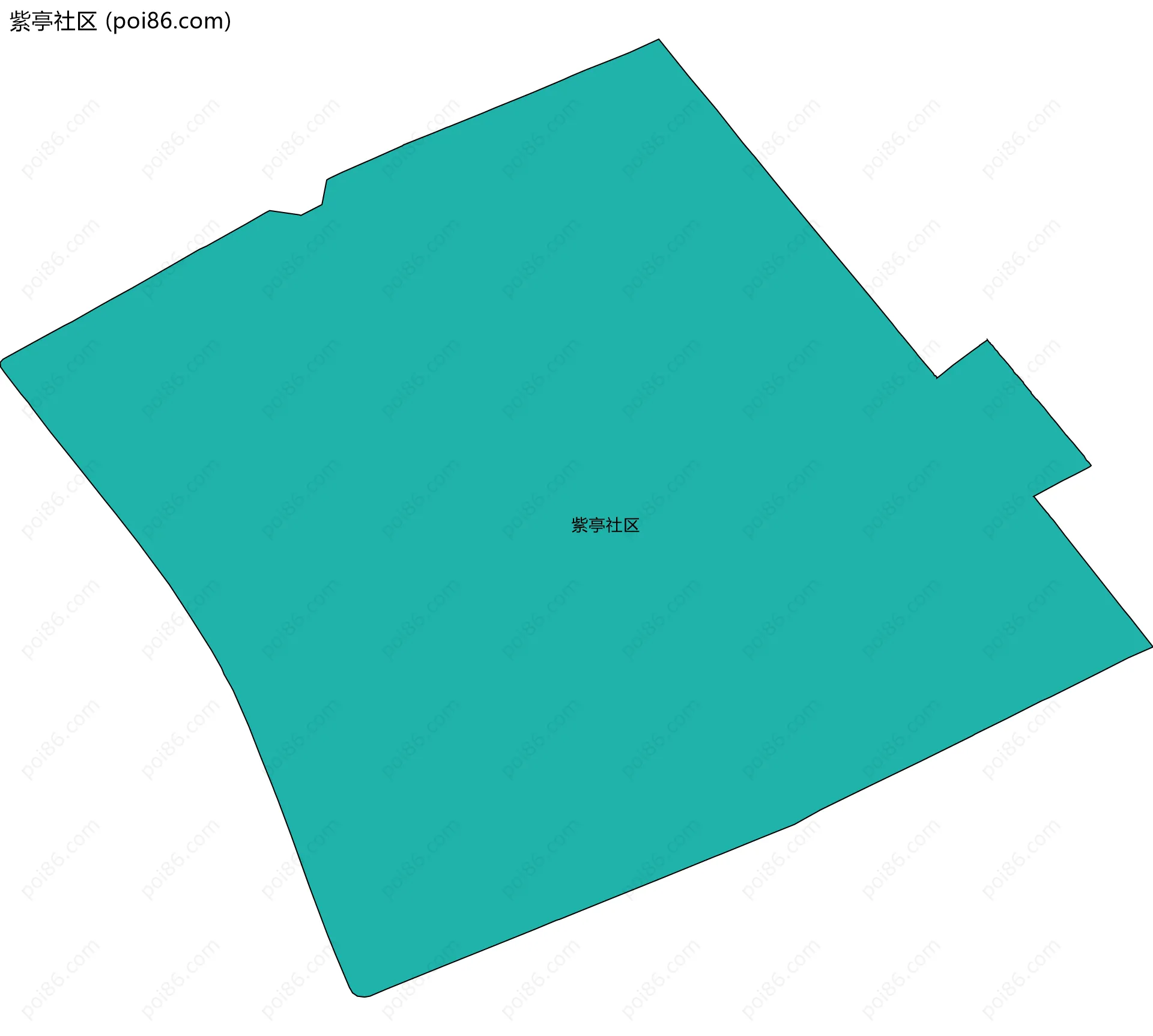 紫亭社区边界地图