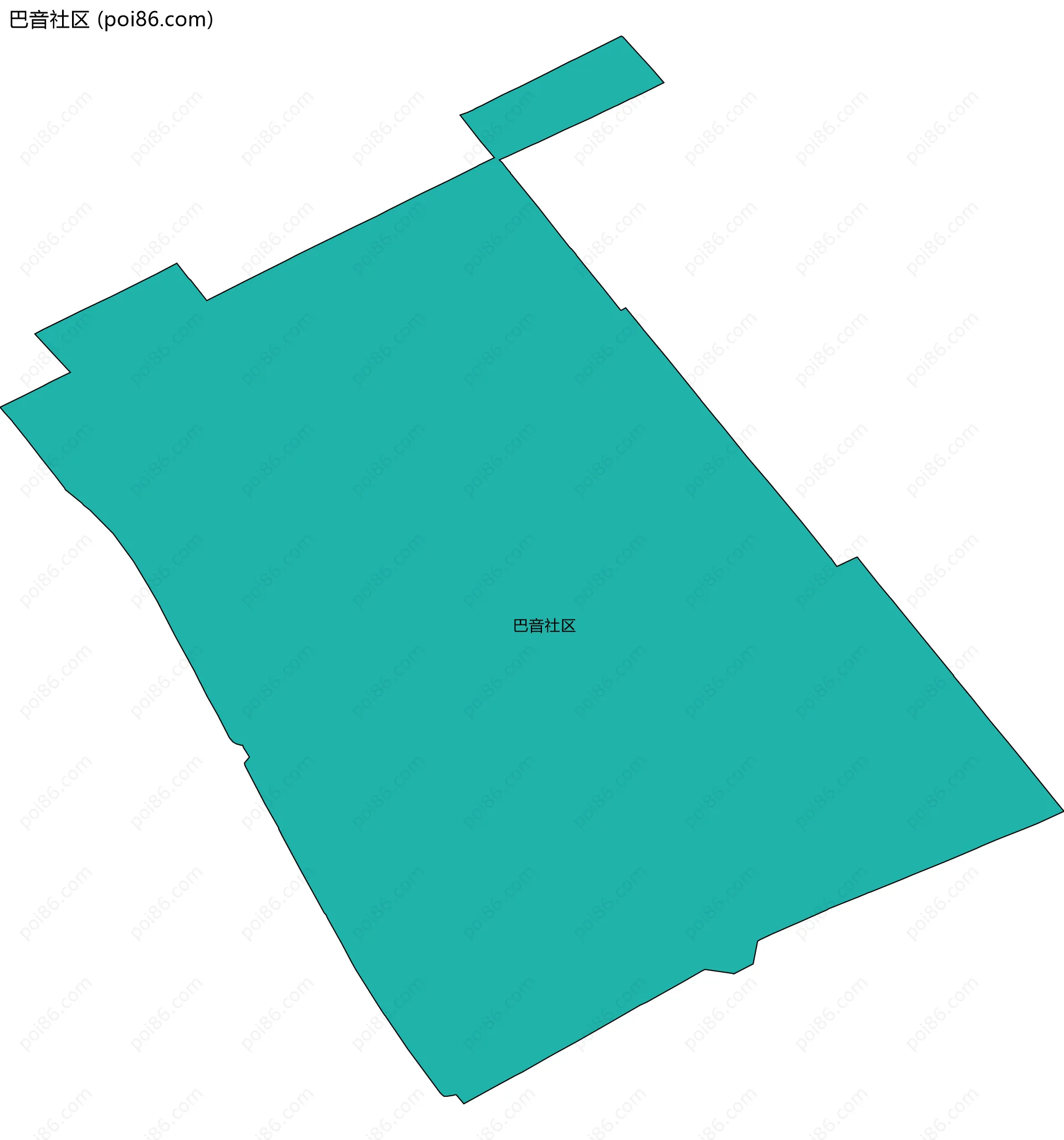 巴音社区边界地图