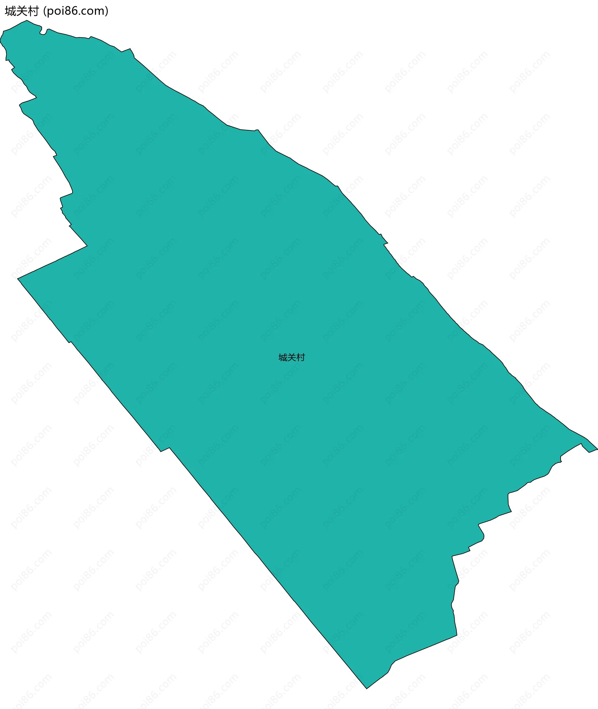 城关村边界地图