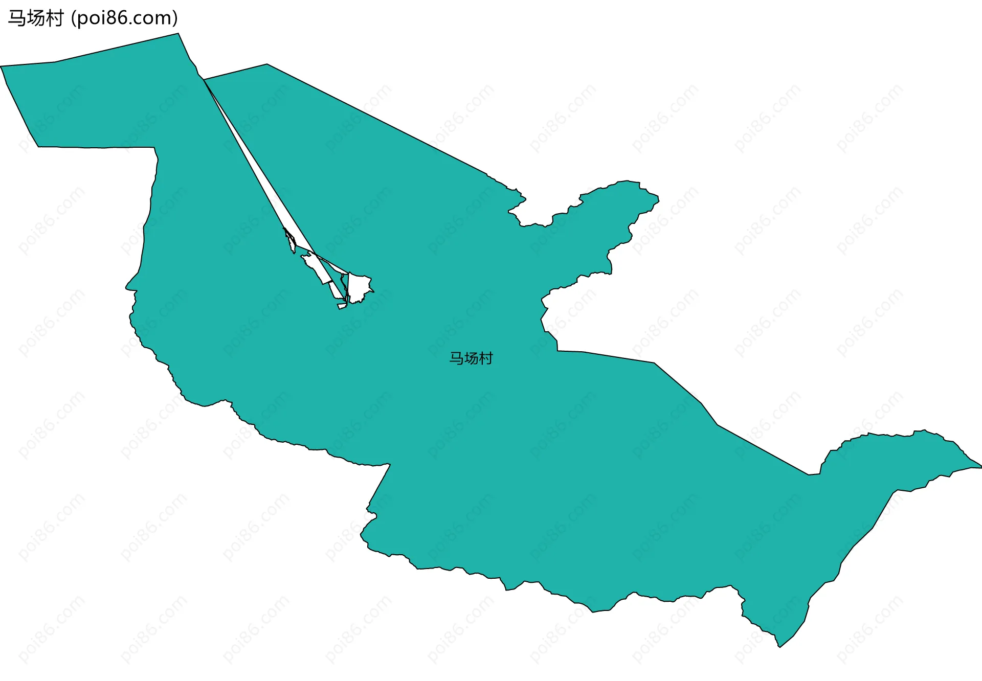 马场村边界地图