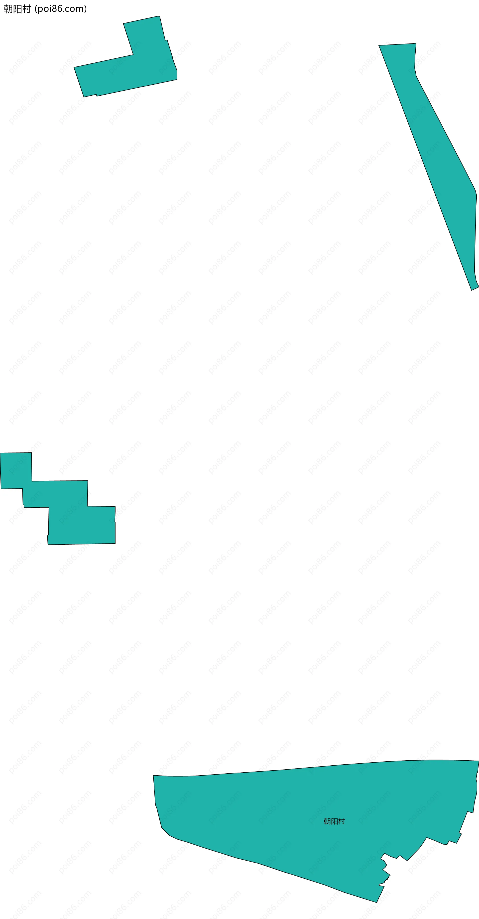 朝阳村边界地图
