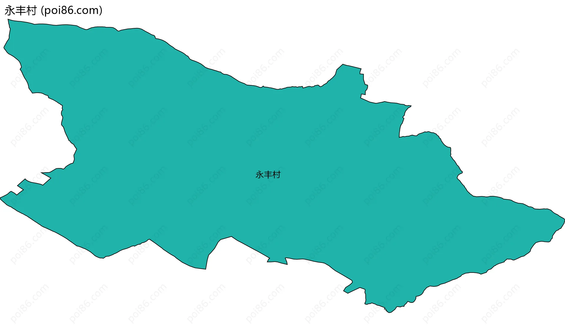 永丰村边界地图