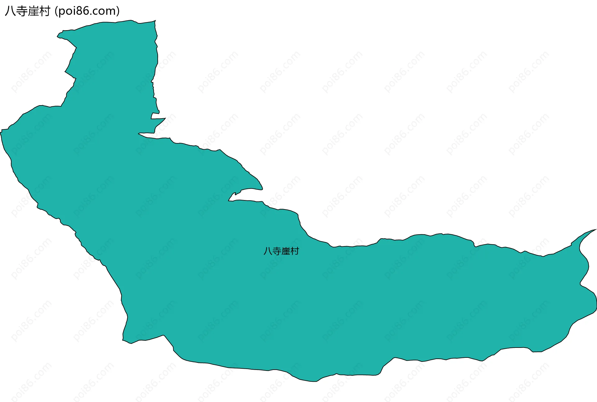 八寺崖村边界地图