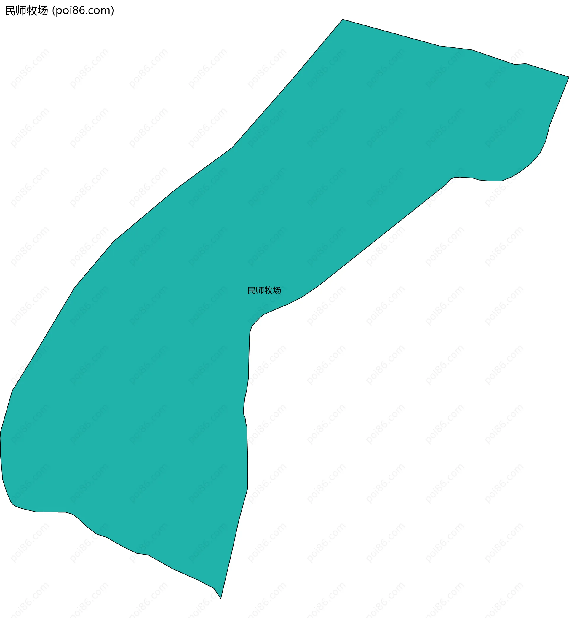 民师牧场边界地图