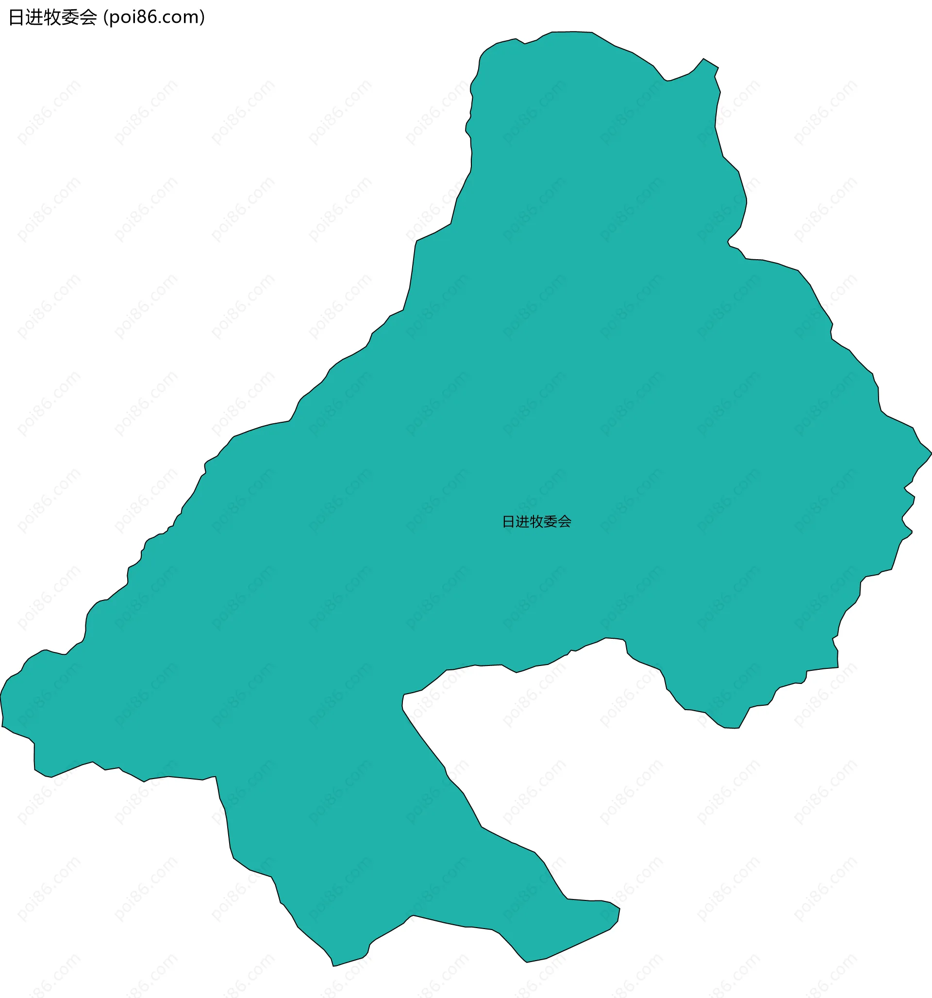 日进牧委会边界地图