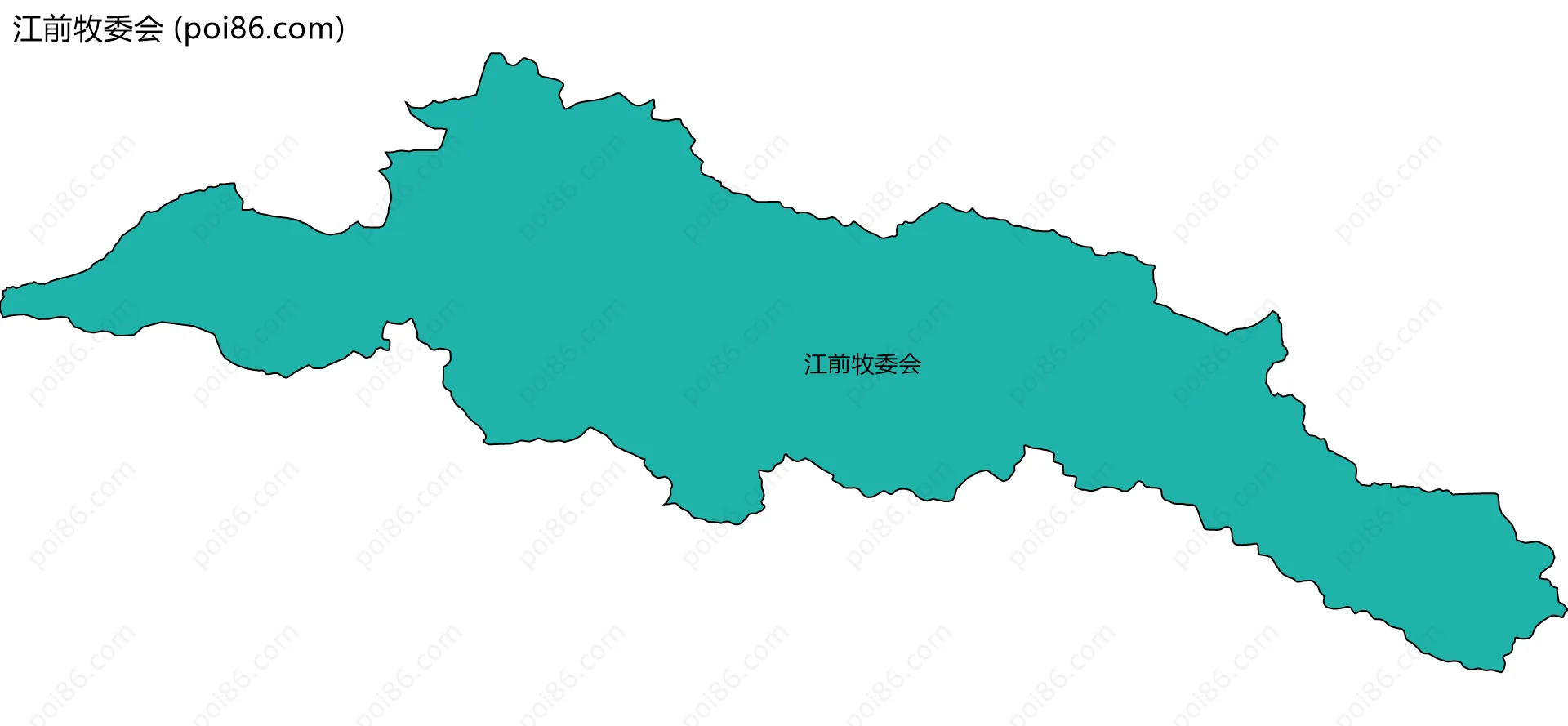 江前牧委会边界地图