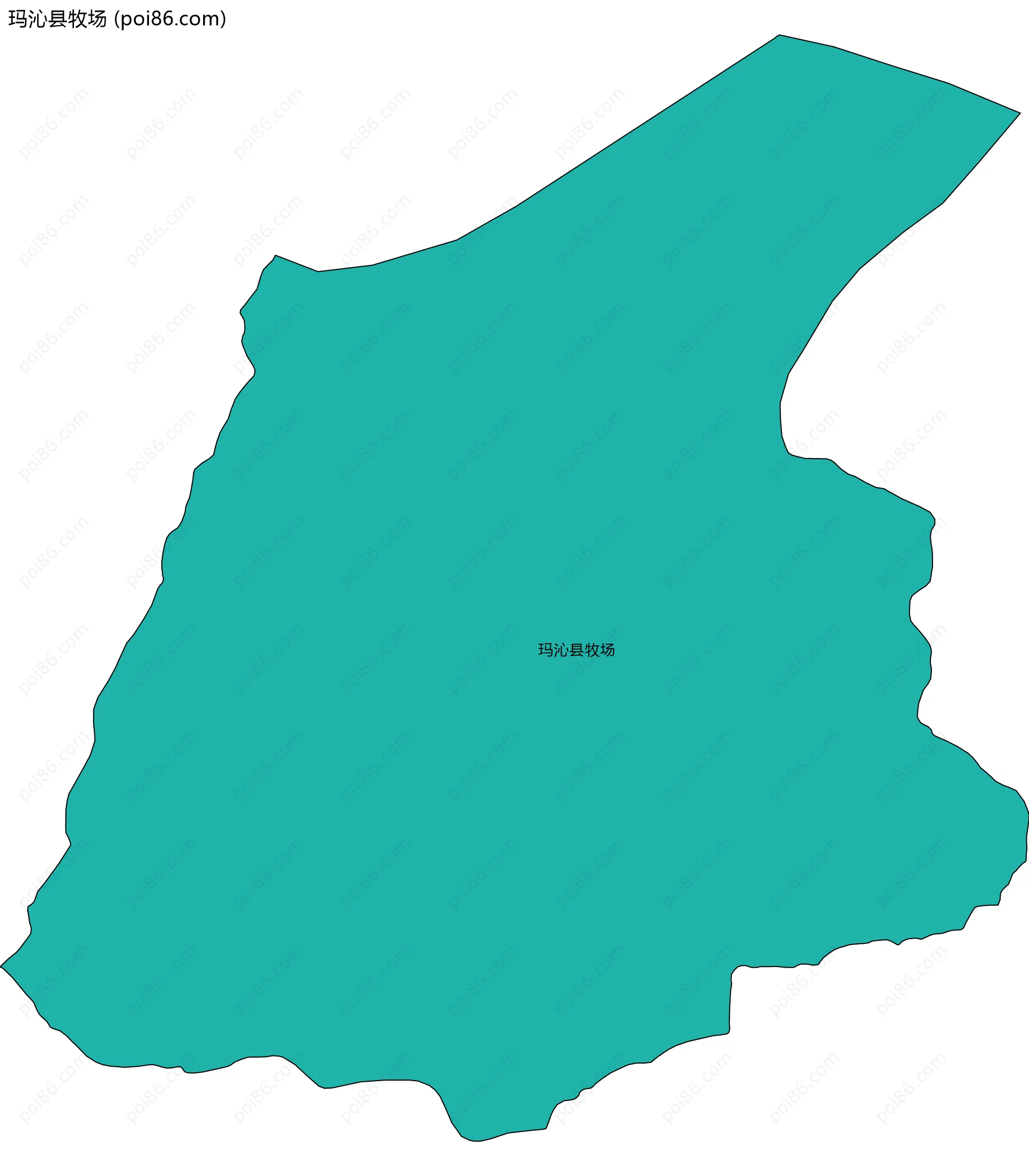 玛沁县牧场边界地图